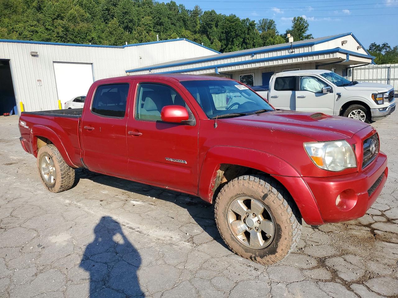 2009 Toyota Tacoma Double Cab Long Bed Red vin: 3TMMU52N69M011722