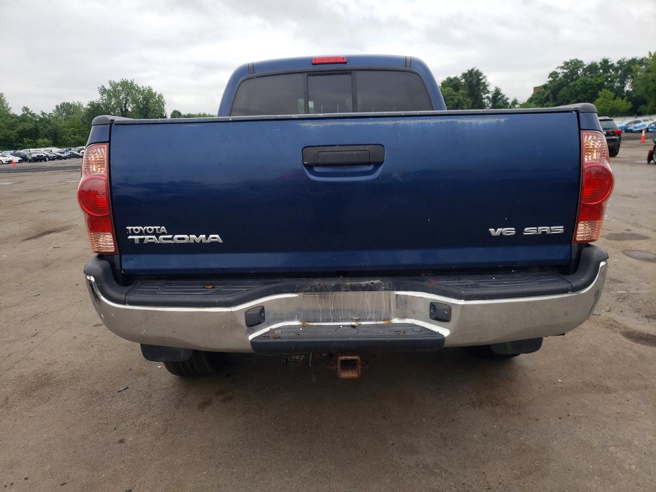 2008 Toyota Tacoma Double Cab Long Bed Blue vin: 3TMMU52N78M007614