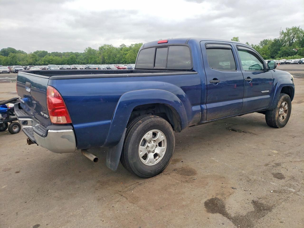 2008 Toyota Tacoma Double Cab Long Bed Blue vin: 3TMMU52N78M007614