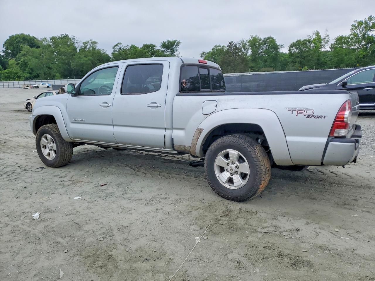 2009 Toyota Tacoma Double Cab Long Bed Silver vin: 3TMMU52N79M008313