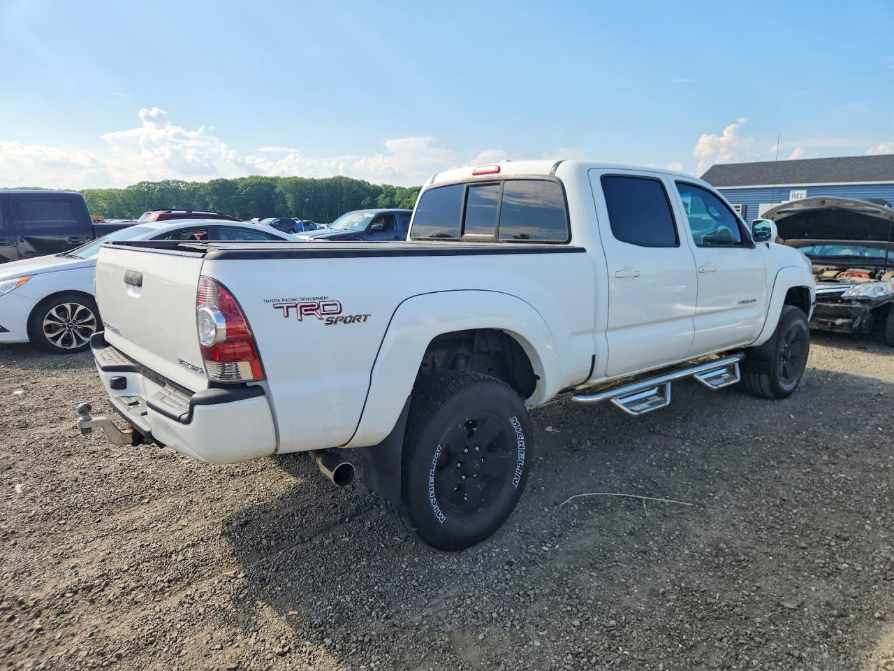 2009 Toyota Tacoma Double Cab Long Bed Белый vin: 3TMMU52N79M013172