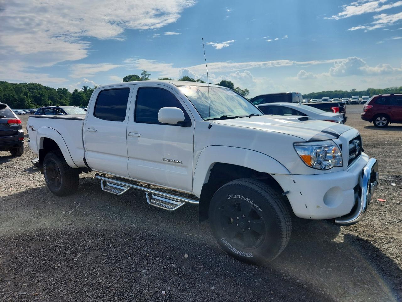 2009 Toyota Tacoma Double Cab Long Bed Белый vin: 3TMMU52N79M013172