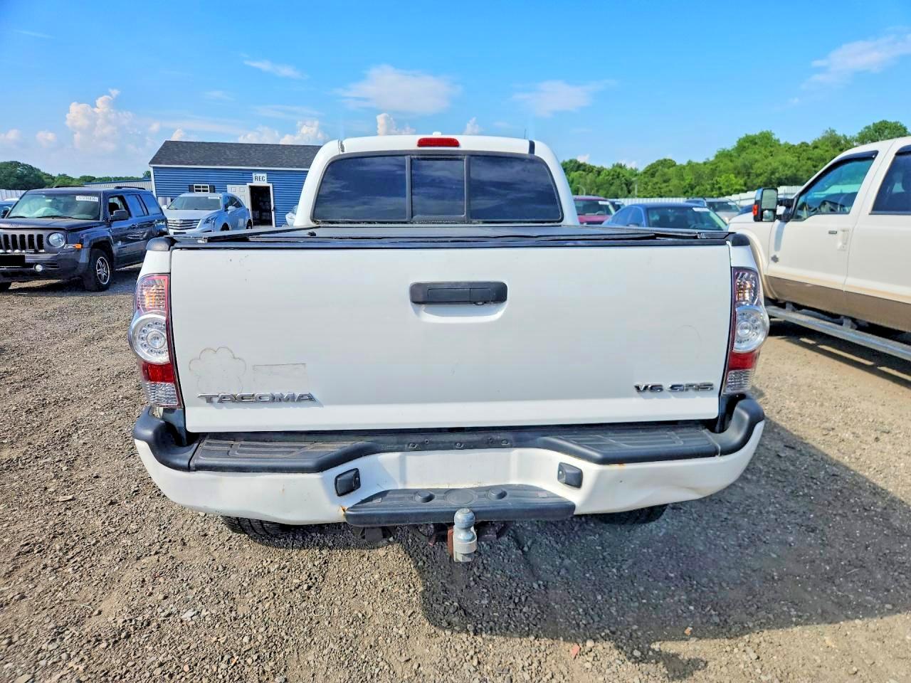 2009 Toyota Tacoma Double Cab Long Bed Белый vin: 3TMMU52N79M013172