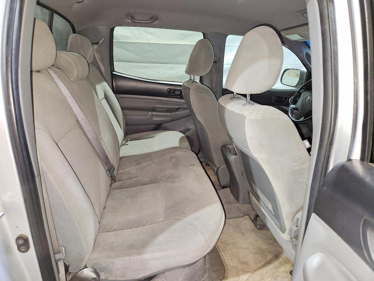2009 Toyota Tacoma Double Cab Long Bed Silver vin: 3TMMU52N79M015293