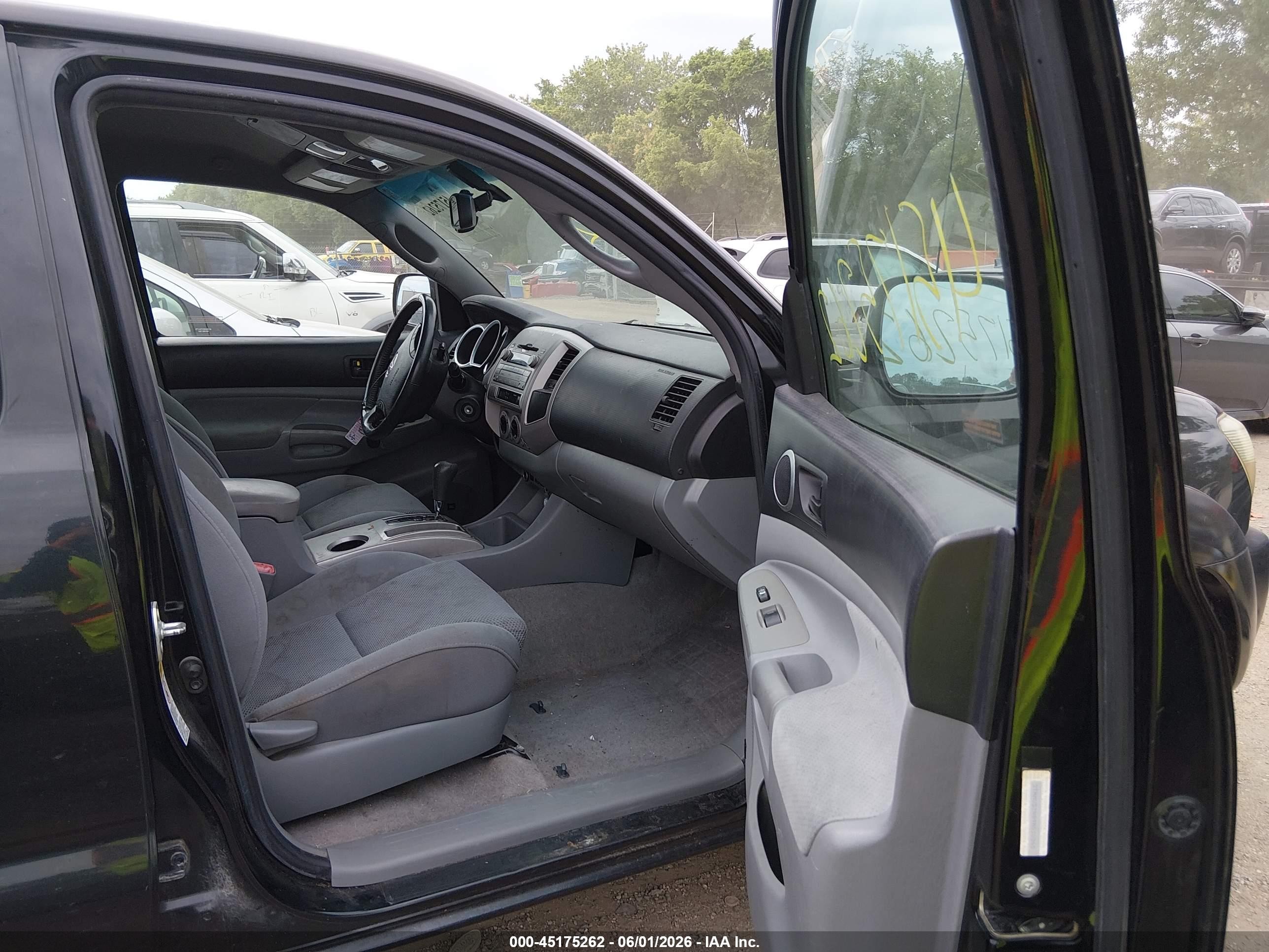 2009 Toyota Tacoma Base V6 Black vin: 3TMMU52N89M010345