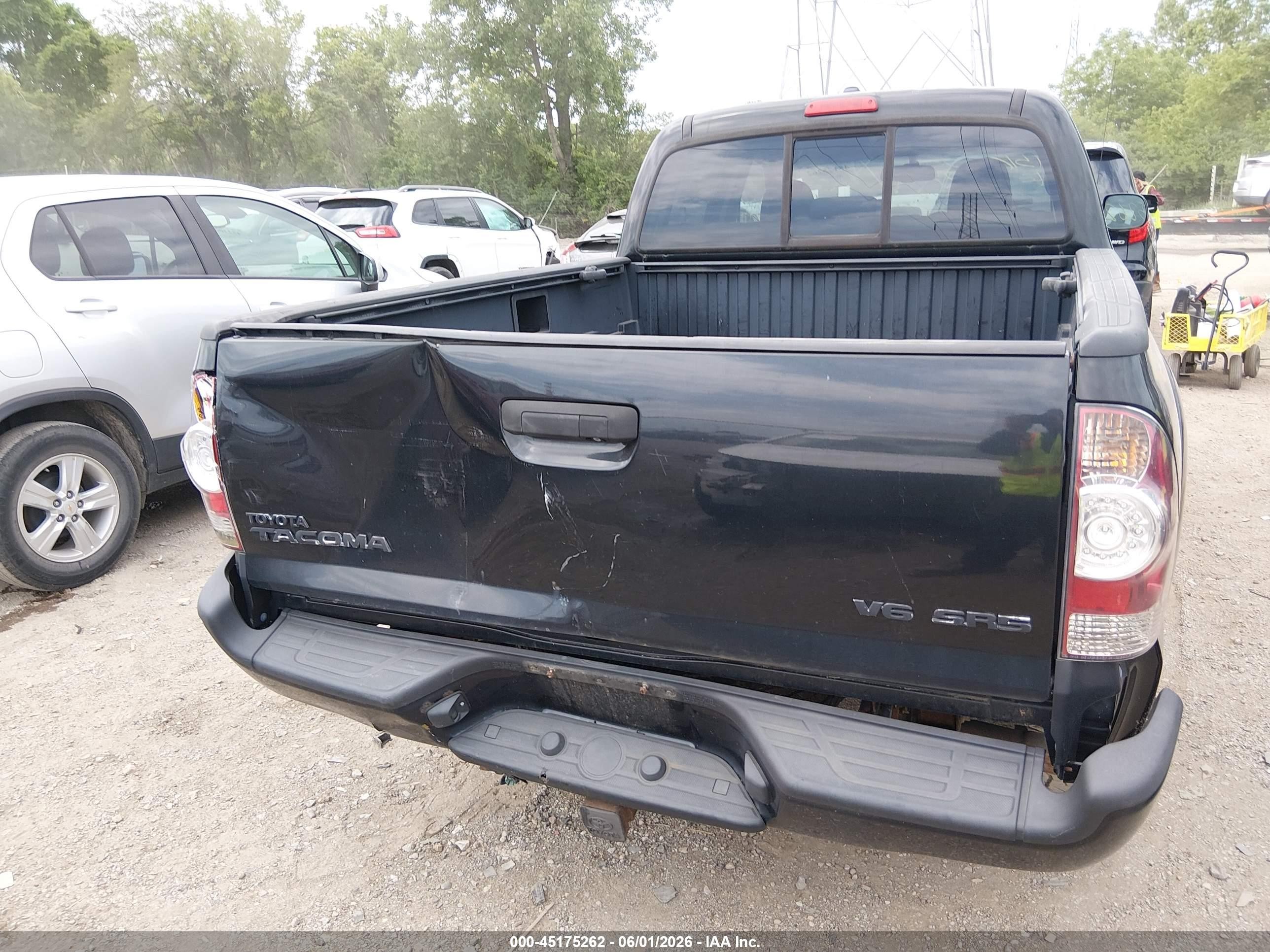 2009 Toyota Tacoma Base V6 Black vin: 3TMMU52N89M010345