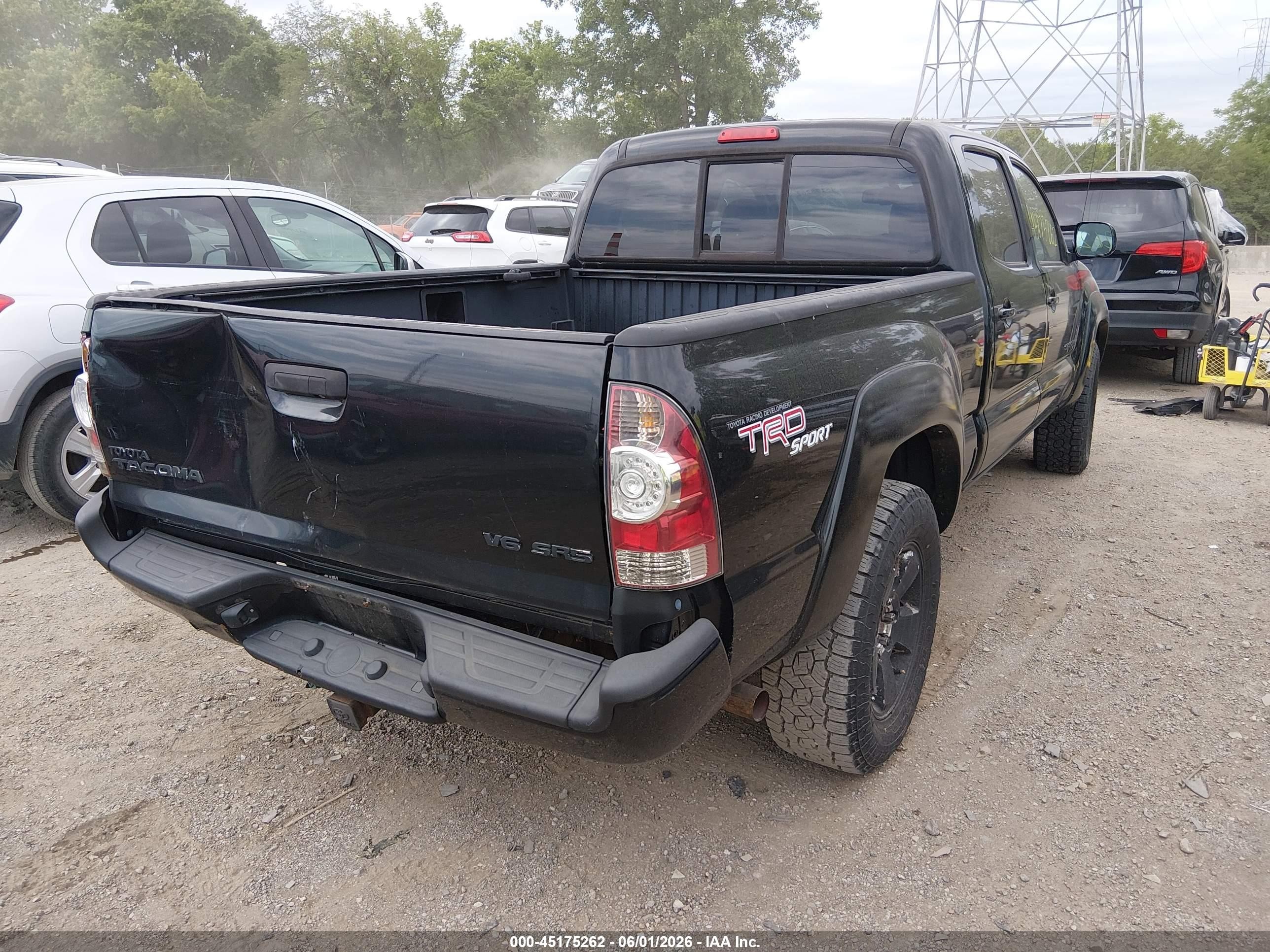 2009 Toyota Tacoma Base V6 Black vin: 3TMMU52N89M010345