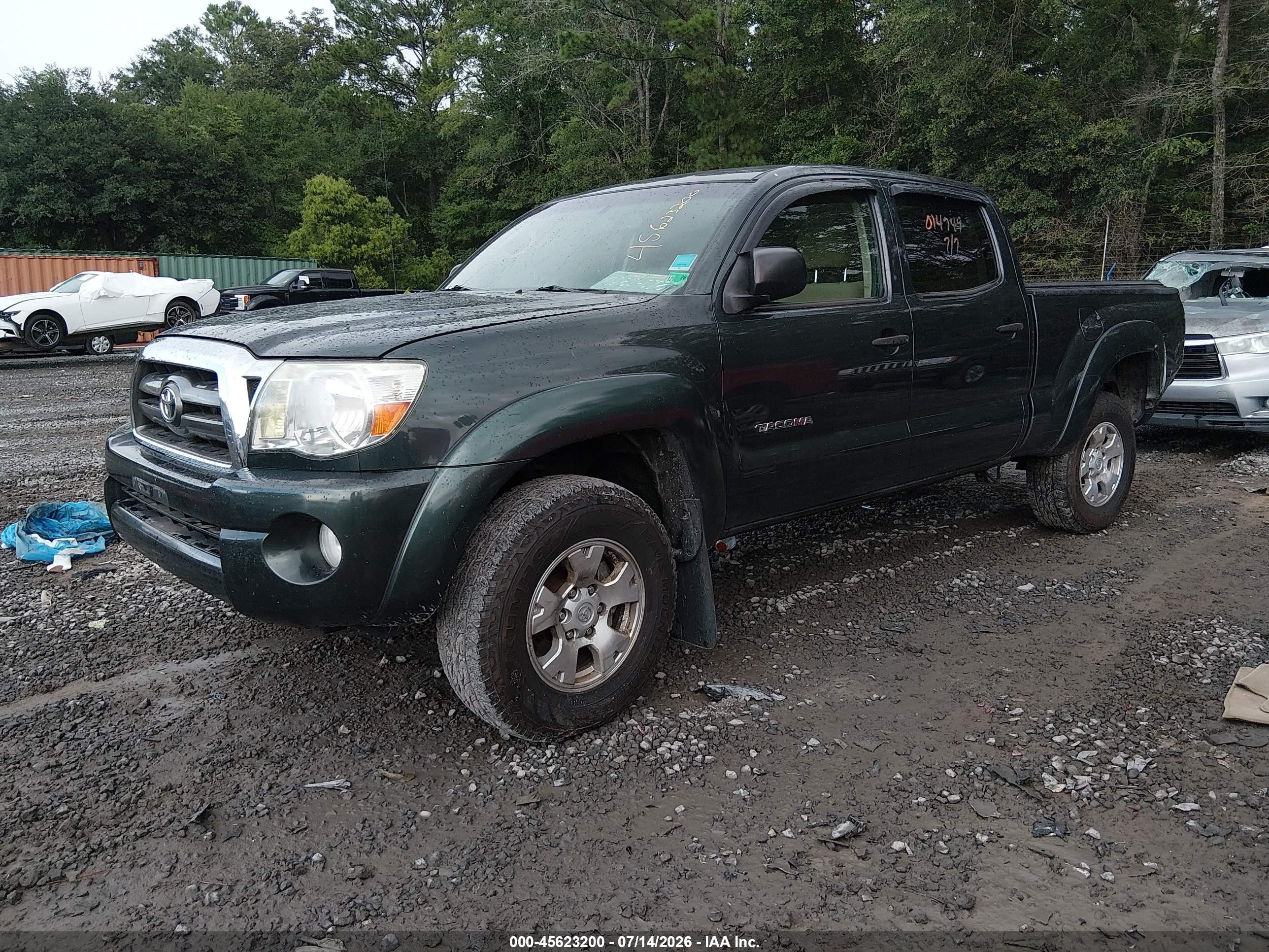 2009 Toyota Tacoma Base V6 Green vin: 3TMMU52N89M014749