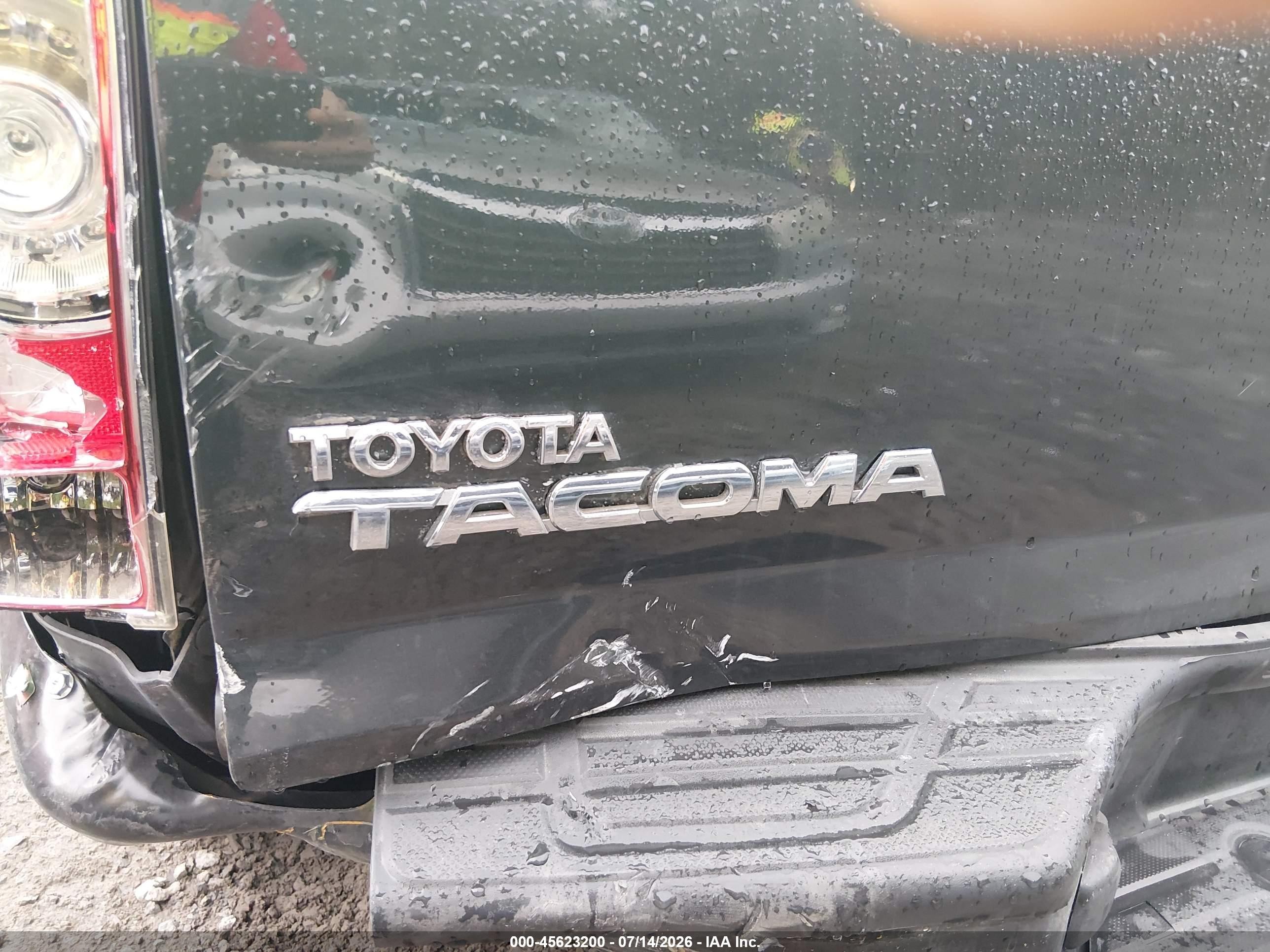 2009 Toyota Tacoma Base V6 Green vin: 3TMMU52N89M014749
