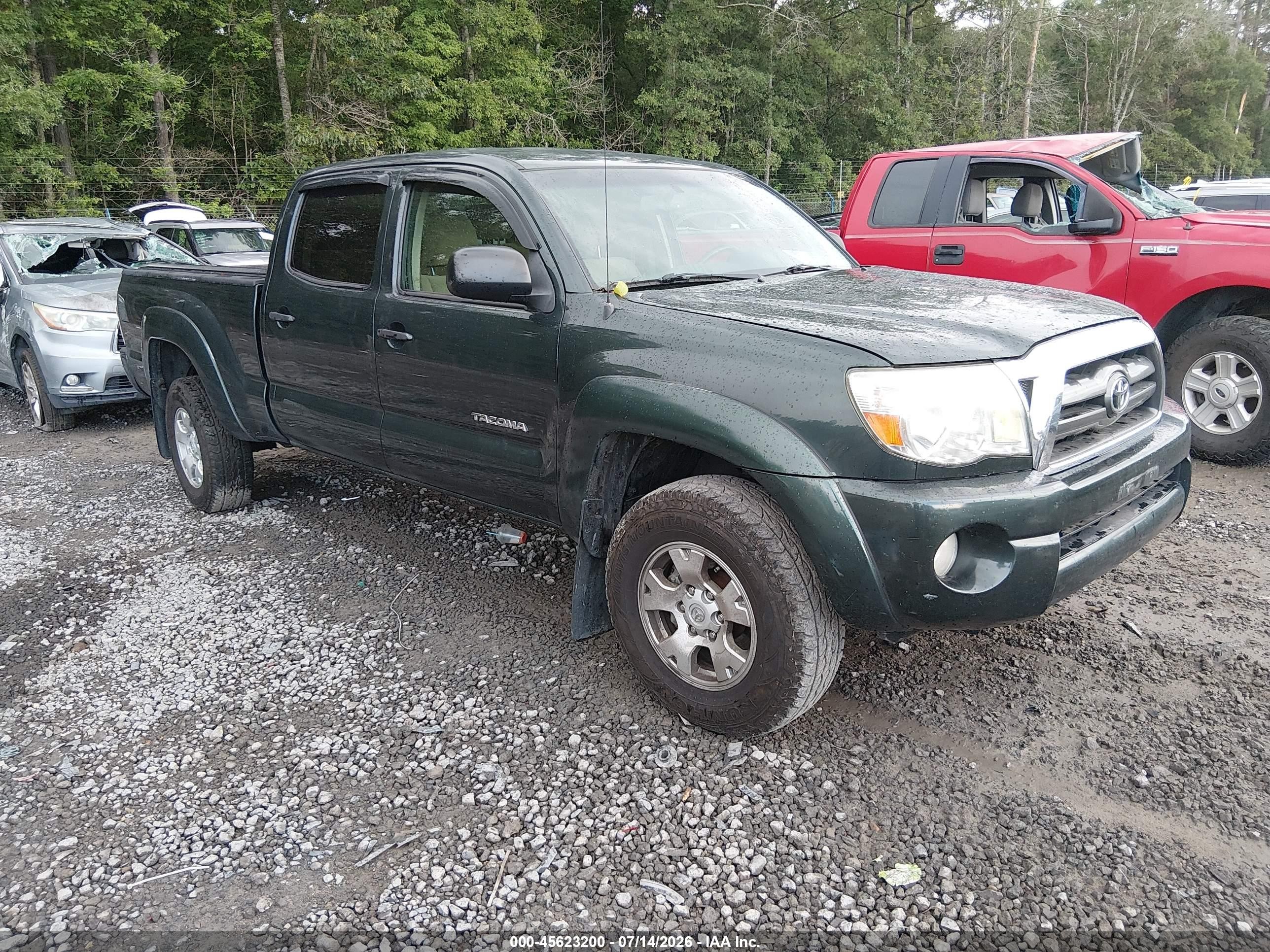 2009 Toyota Tacoma Base V6 Green vin: 3TMMU52N89M014749