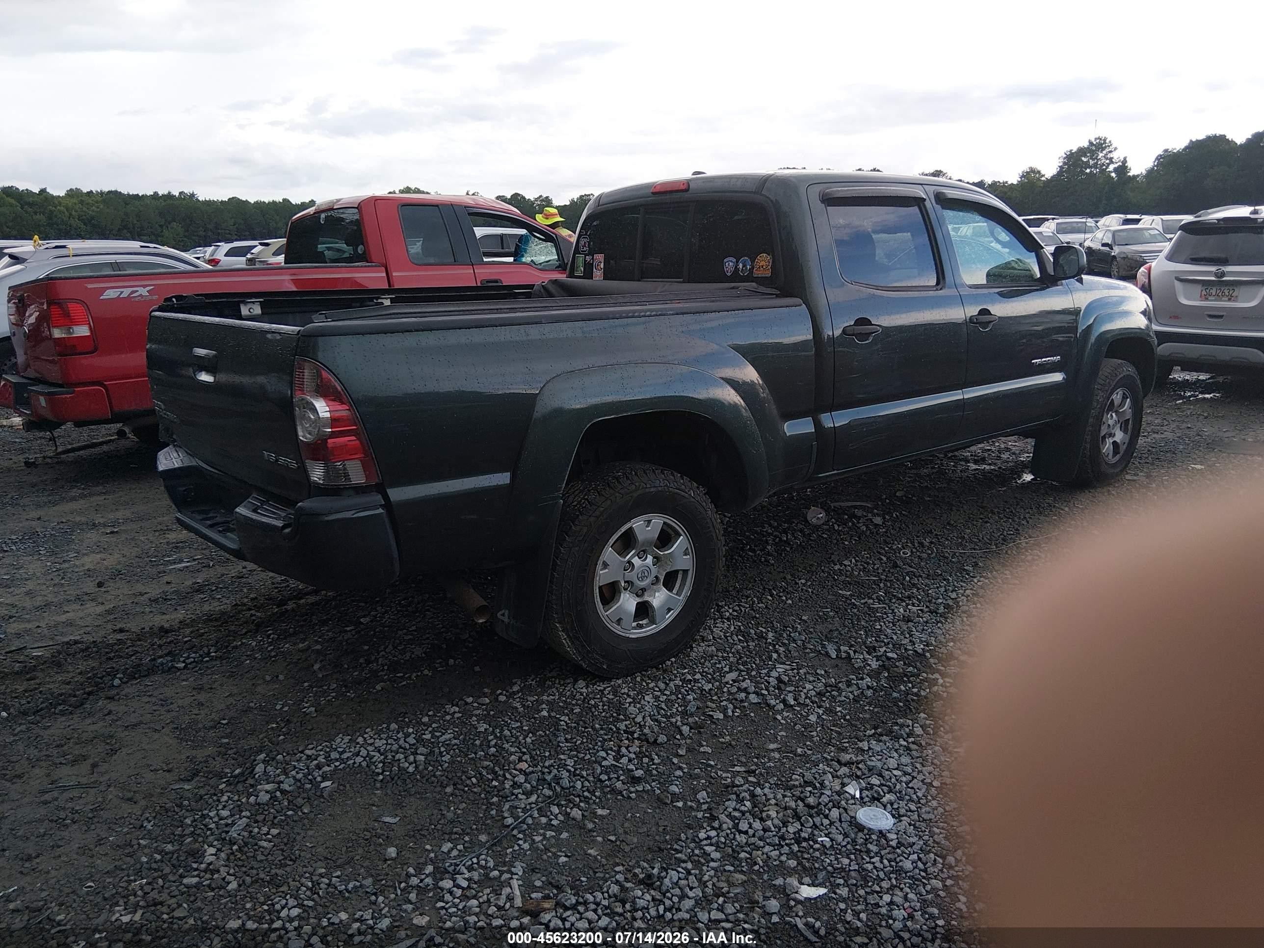 2009 Toyota Tacoma Base V6 Green vin: 3TMMU52N89M014749