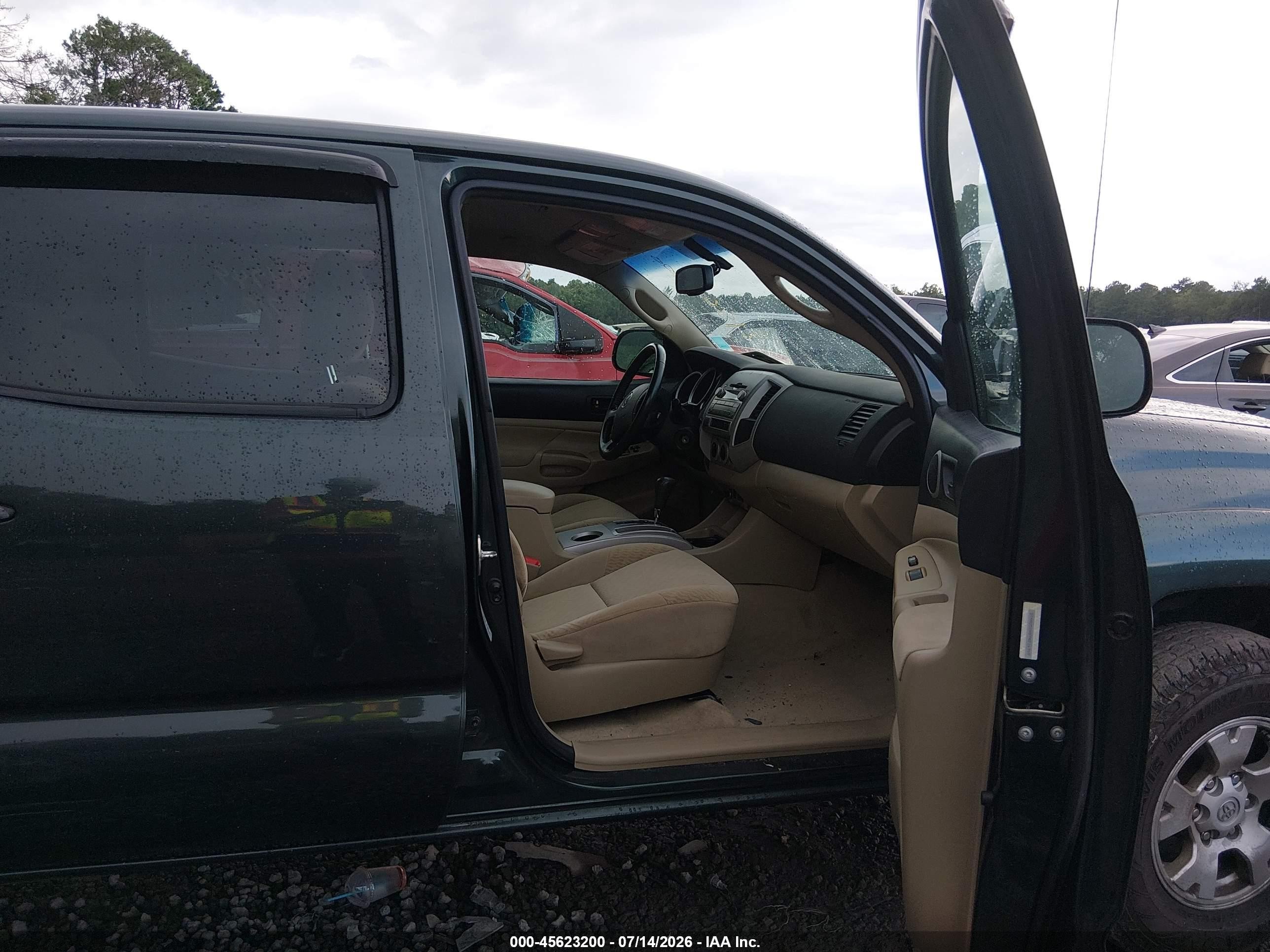 2009 Toyota Tacoma Base V6 Green vin: 3TMMU52N89M014749