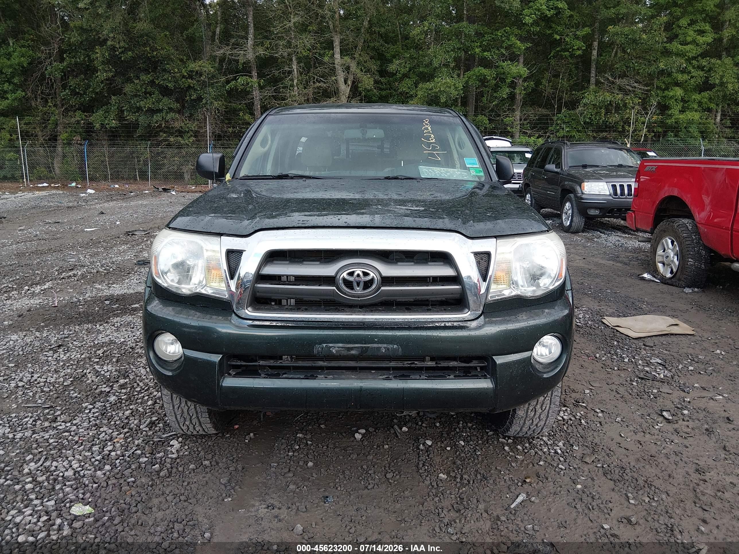 2009 Toyota Tacoma Base V6 Green vin: 3TMMU52N89M014749