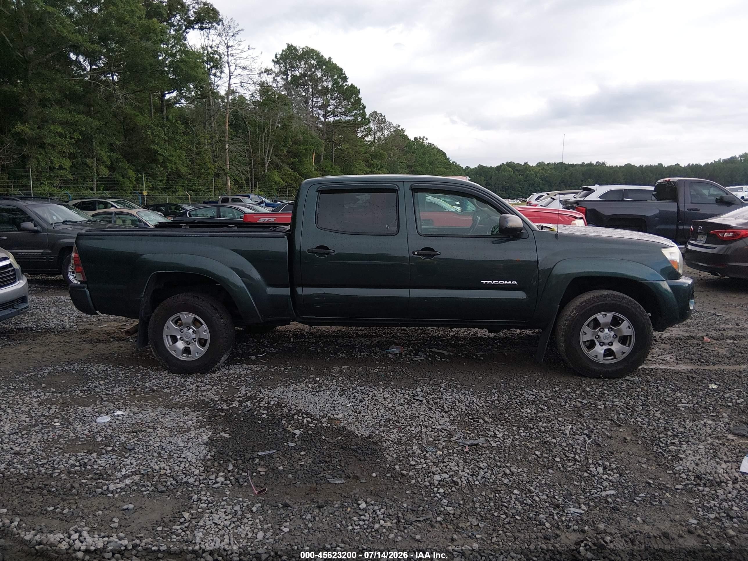 2009 Toyota Tacoma Base V6 Green vin: 3TMMU52N89M014749