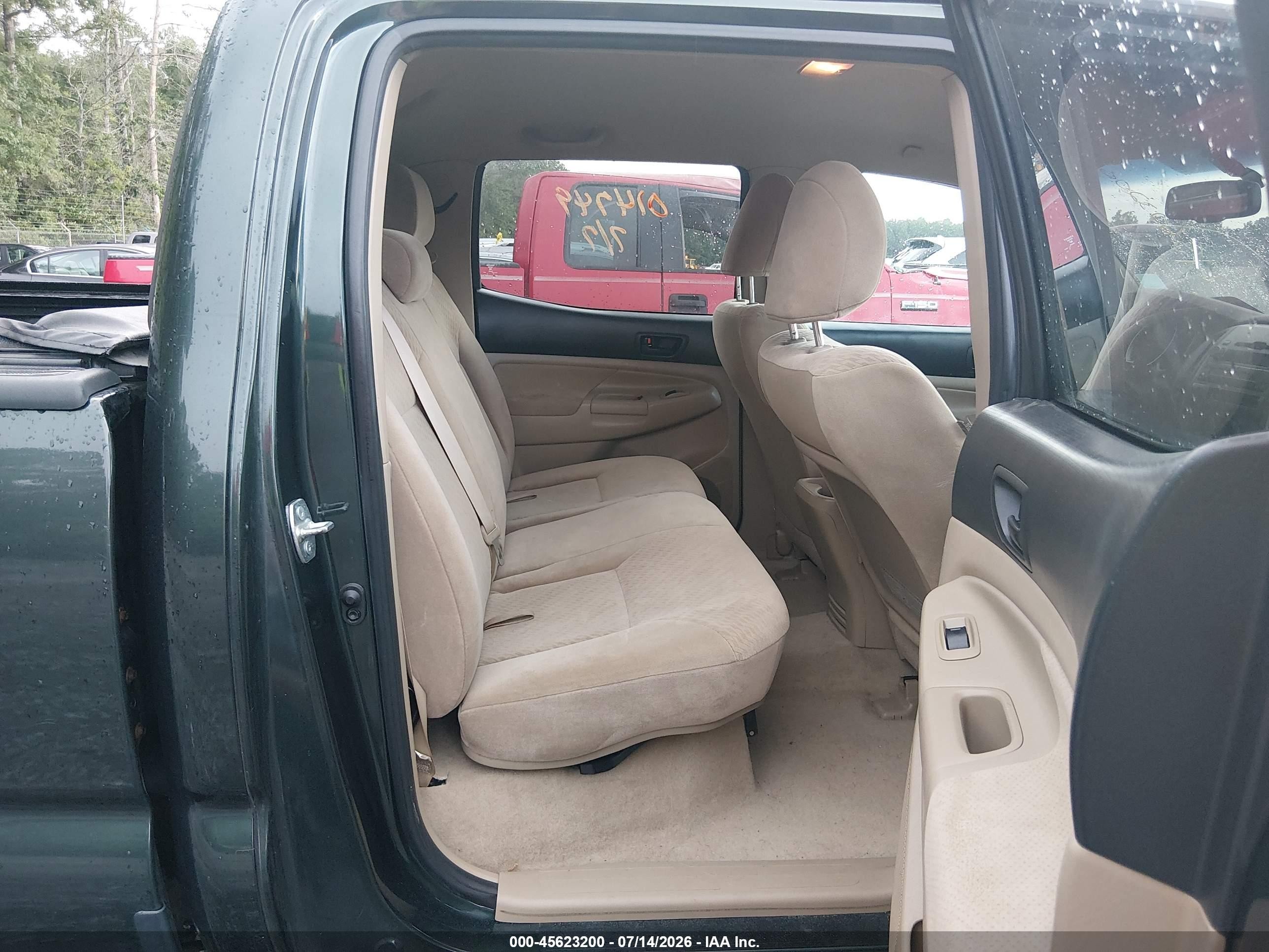 2009 Toyota Tacoma Base V6 Green vin: 3TMMU52N89M014749