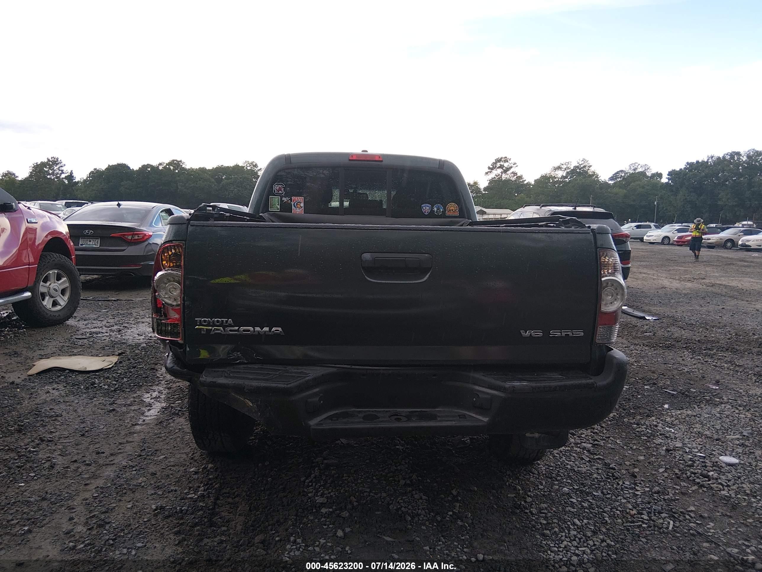 2009 Toyota Tacoma Base V6 Green vin: 3TMMU52N89M014749