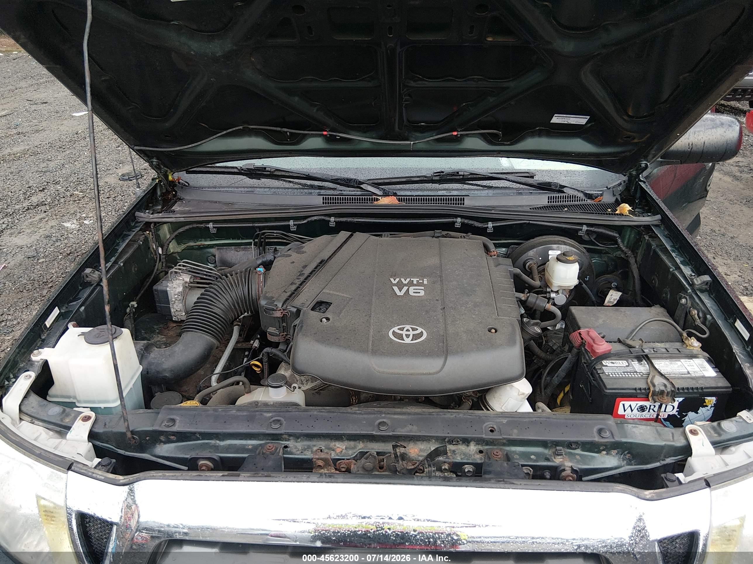 2009 Toyota Tacoma Base V6 Green vin: 3TMMU52N89M014749