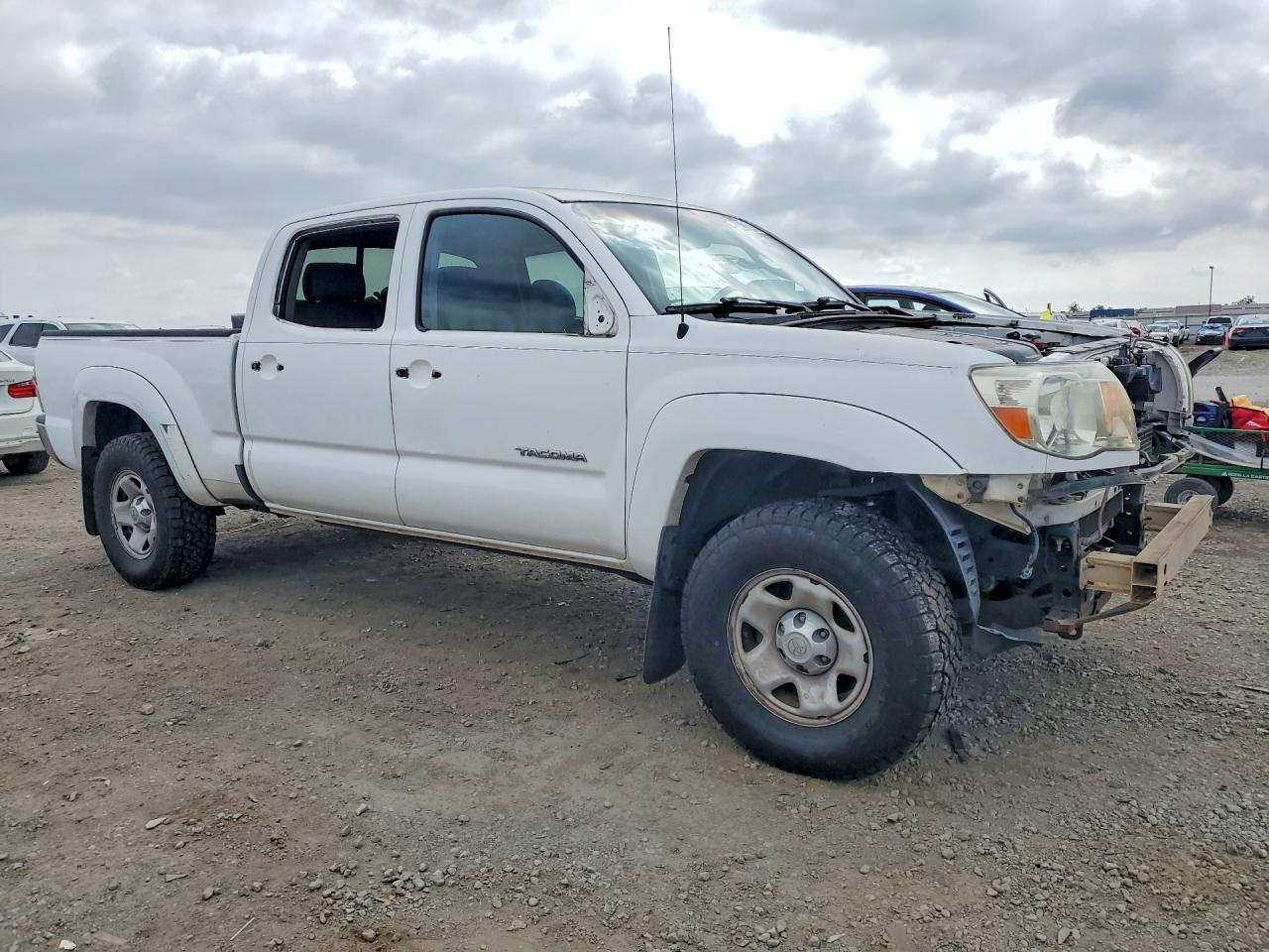 2009 Toyota Tacoma Double Cab Long Bed White vin: 3TMMU52NX9M014770
