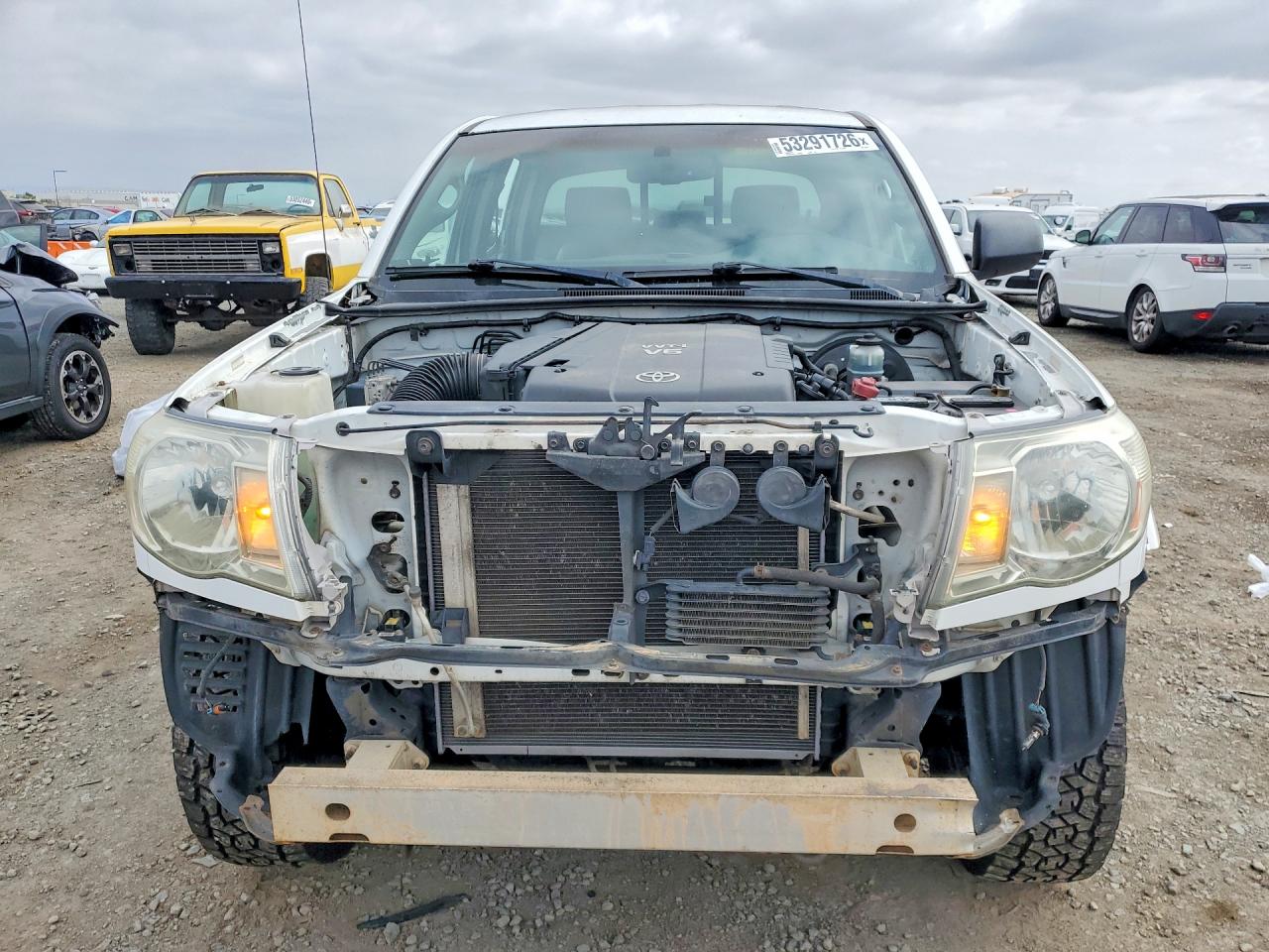 2009 Toyota Tacoma Double Cab Long Bed White vin: 3TMMU52NX9M014770