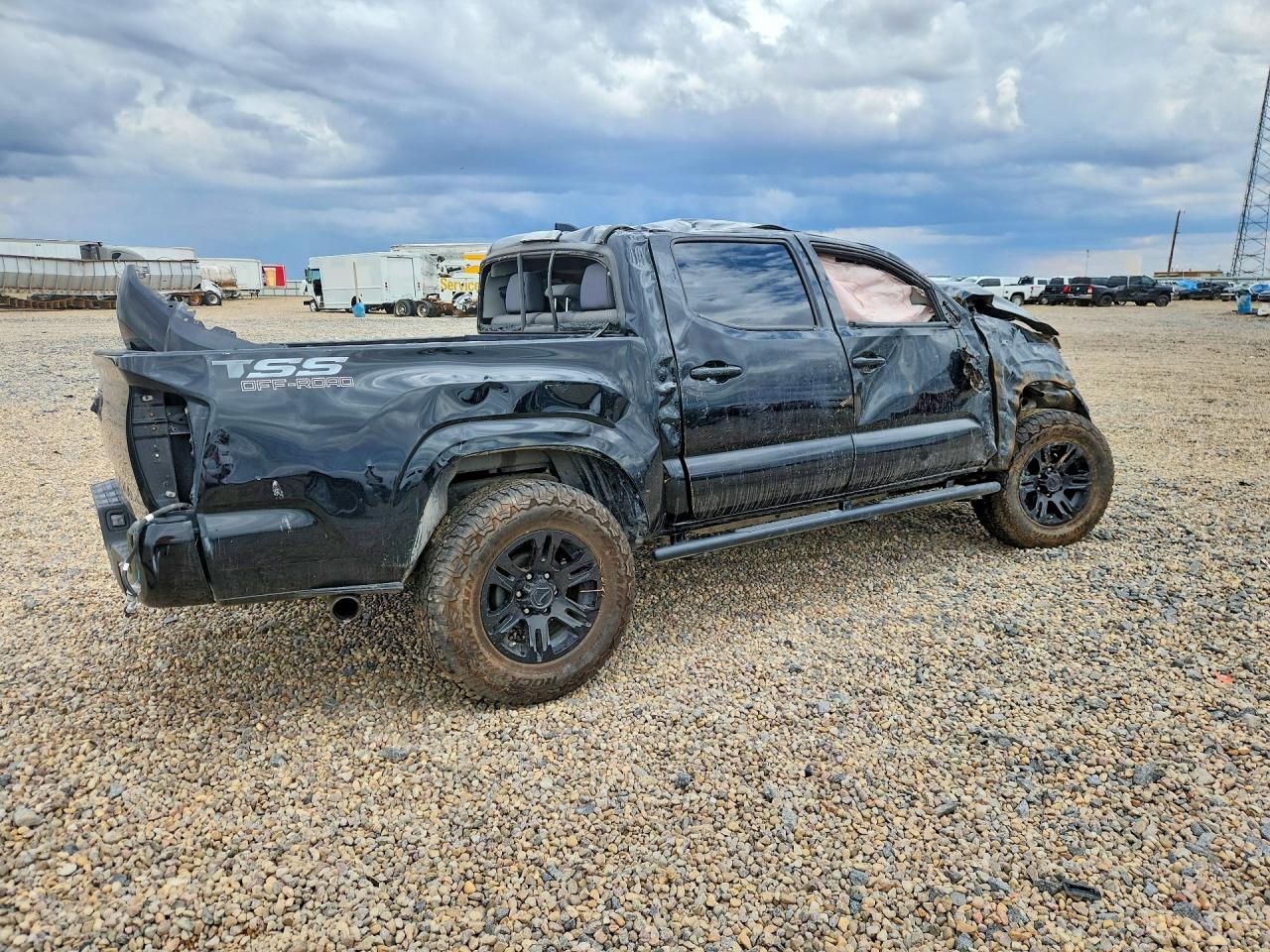 2021 Toyota Tacoma Sr Черный vin: 3TYAX5GN0MT030654