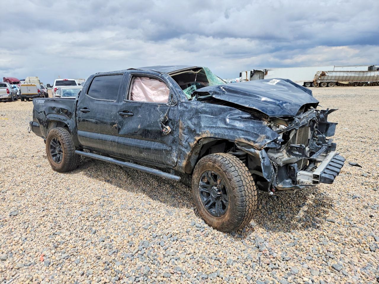 2021 Toyota Tacoma Sr Черный vin: 3TYAX5GN0MT030654