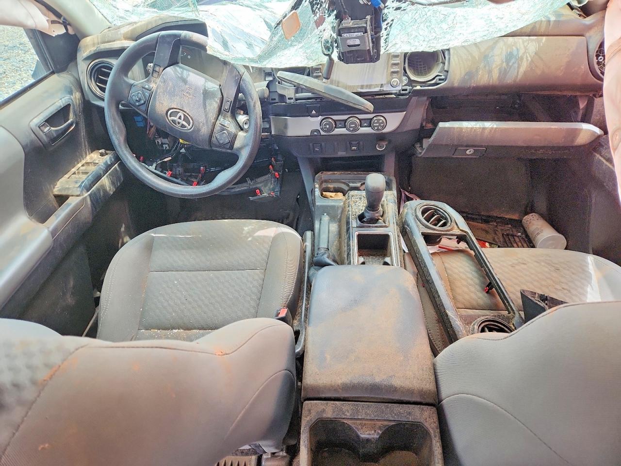 2021 Toyota Tacoma Sr Черный vin: 3TYAX5GN0MT030654