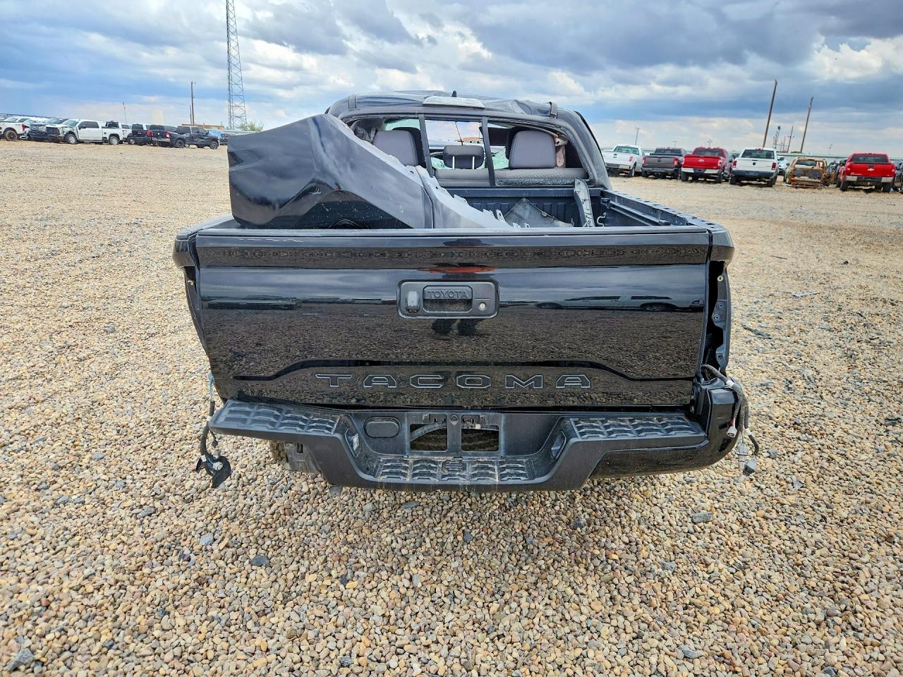 2021 Toyota Tacoma Sr Черный vin: 3TYAX5GN0MT030654