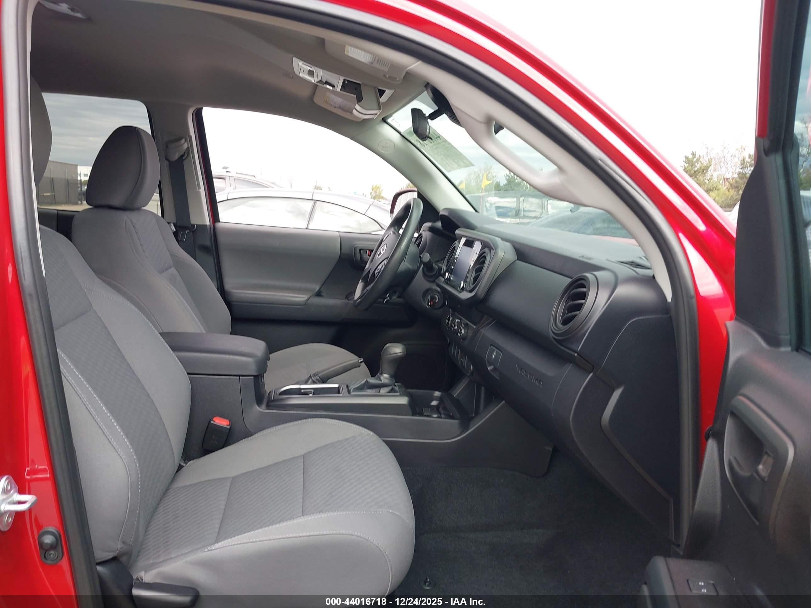 2021 Toyota Tacoma Sr Red vin: 3TYAX5GN1MT016424
