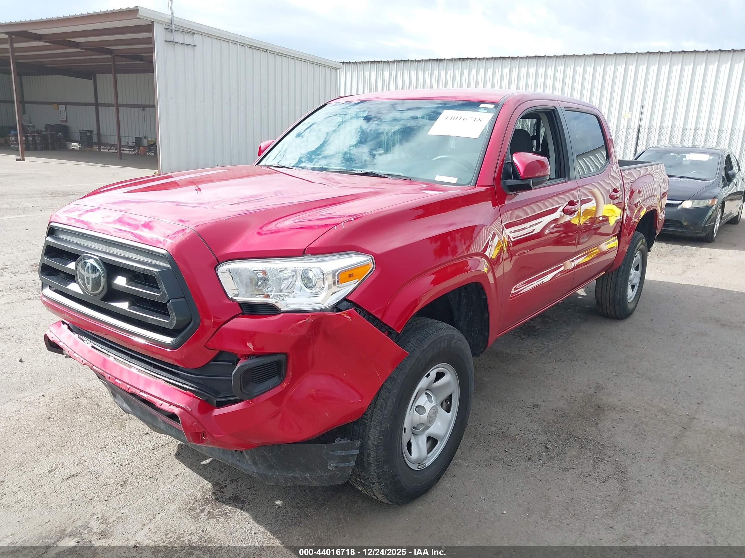 2021 Toyota Tacoma Sr Red vin: 3TYAX5GN1MT016424