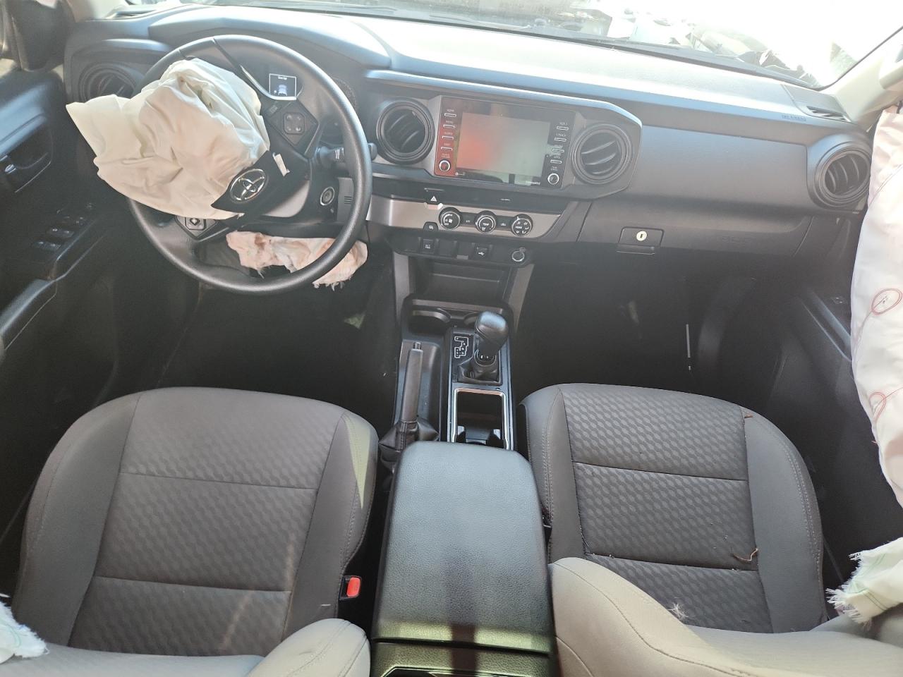2022 Toyota Tacoma Sr White vin: 3TYAX5GN1NT067052