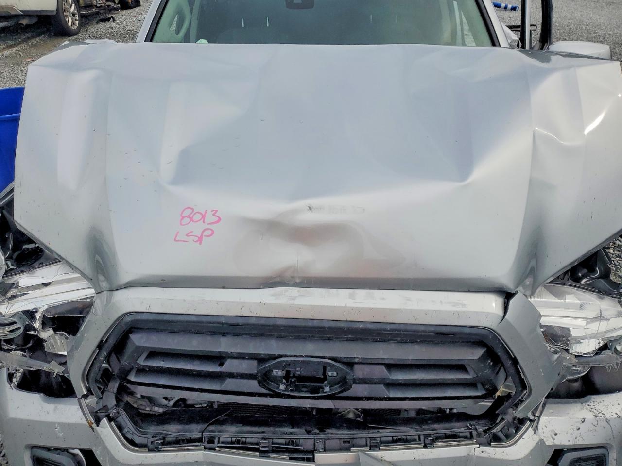 2023 Toyota Tacoma Sr Silver vin: 3TYAX5GN3PT083224