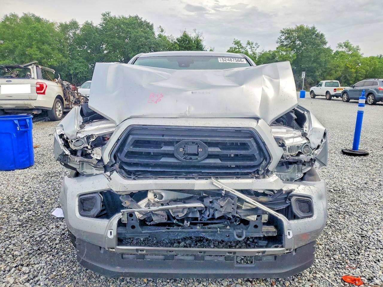 2023 Toyota Tacoma Sr Silver vin: 3TYAX5GN3PT083224