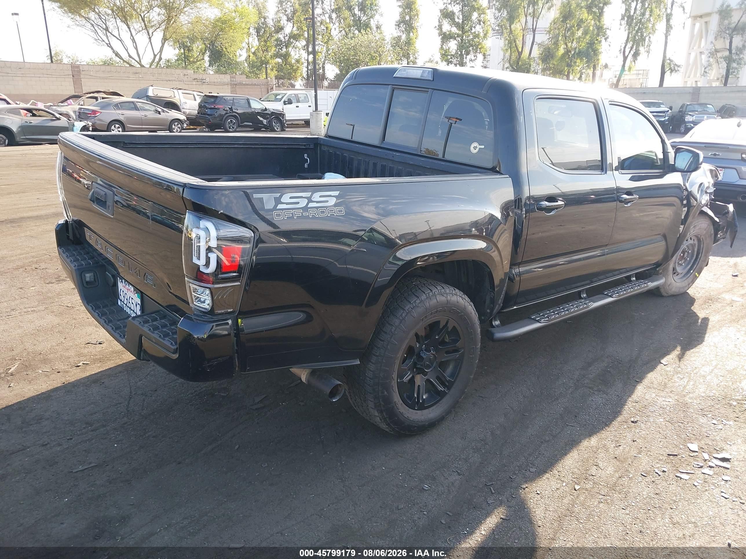 2021 Toyota Tacoma Sr Черный vin: 3TYAX5GN6MT013745