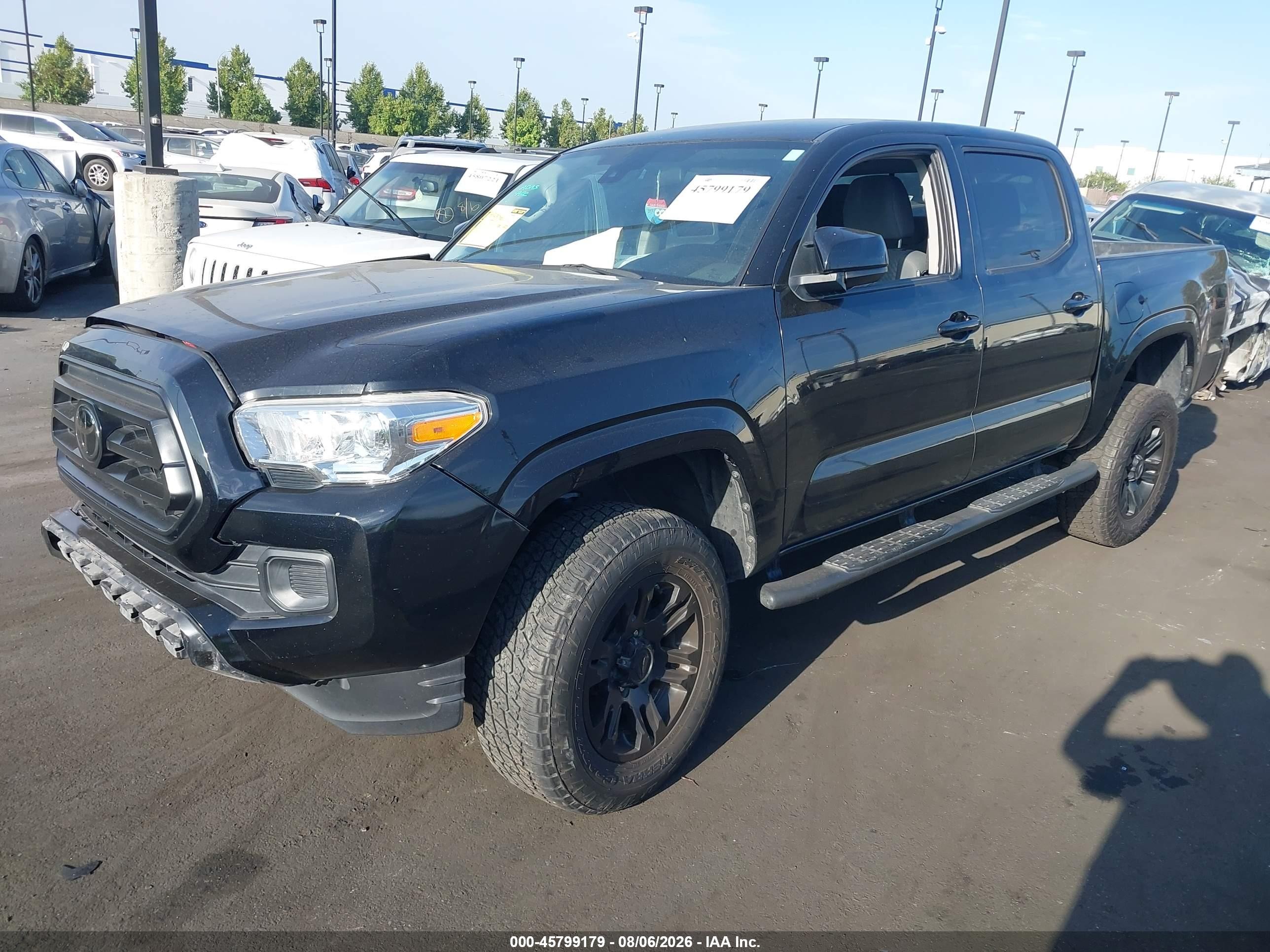 2021 Toyota Tacoma Sr Черный vin: 3TYAX5GN6MT013745