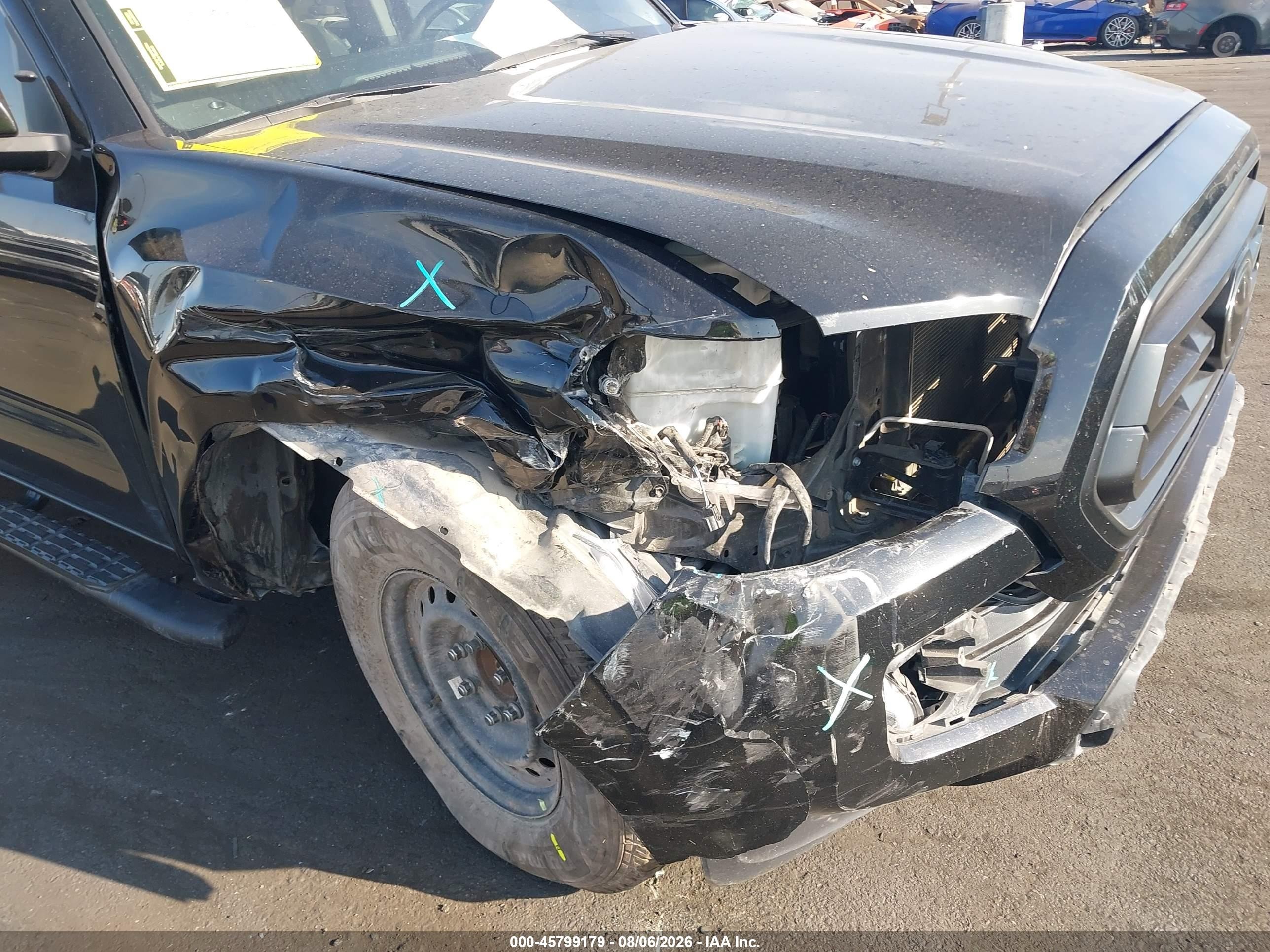 2021 Toyota Tacoma Sr Черный vin: 3TYAX5GN6MT013745
