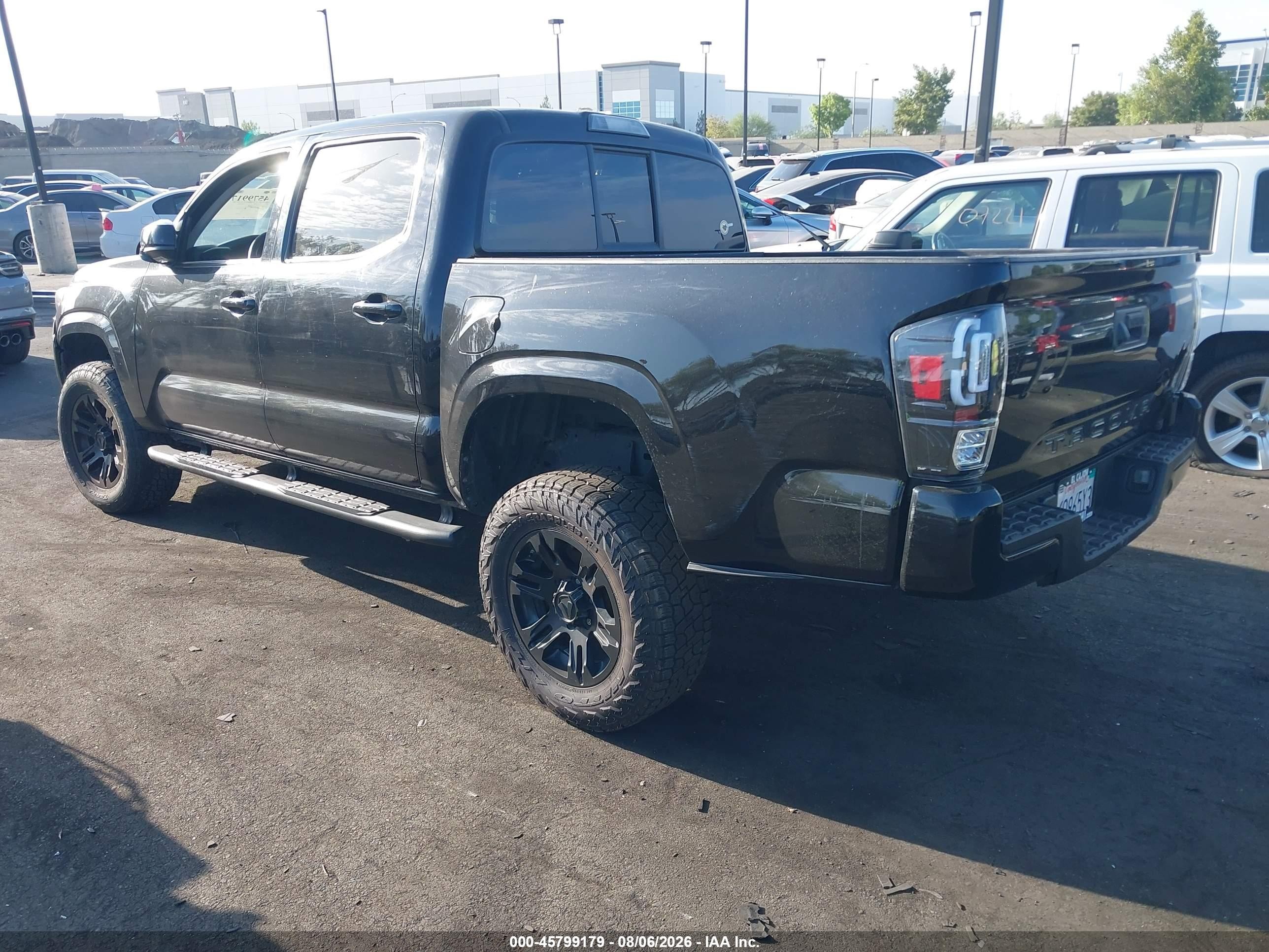 2021 Toyota Tacoma Sr Черный vin: 3TYAX5GN6MT013745