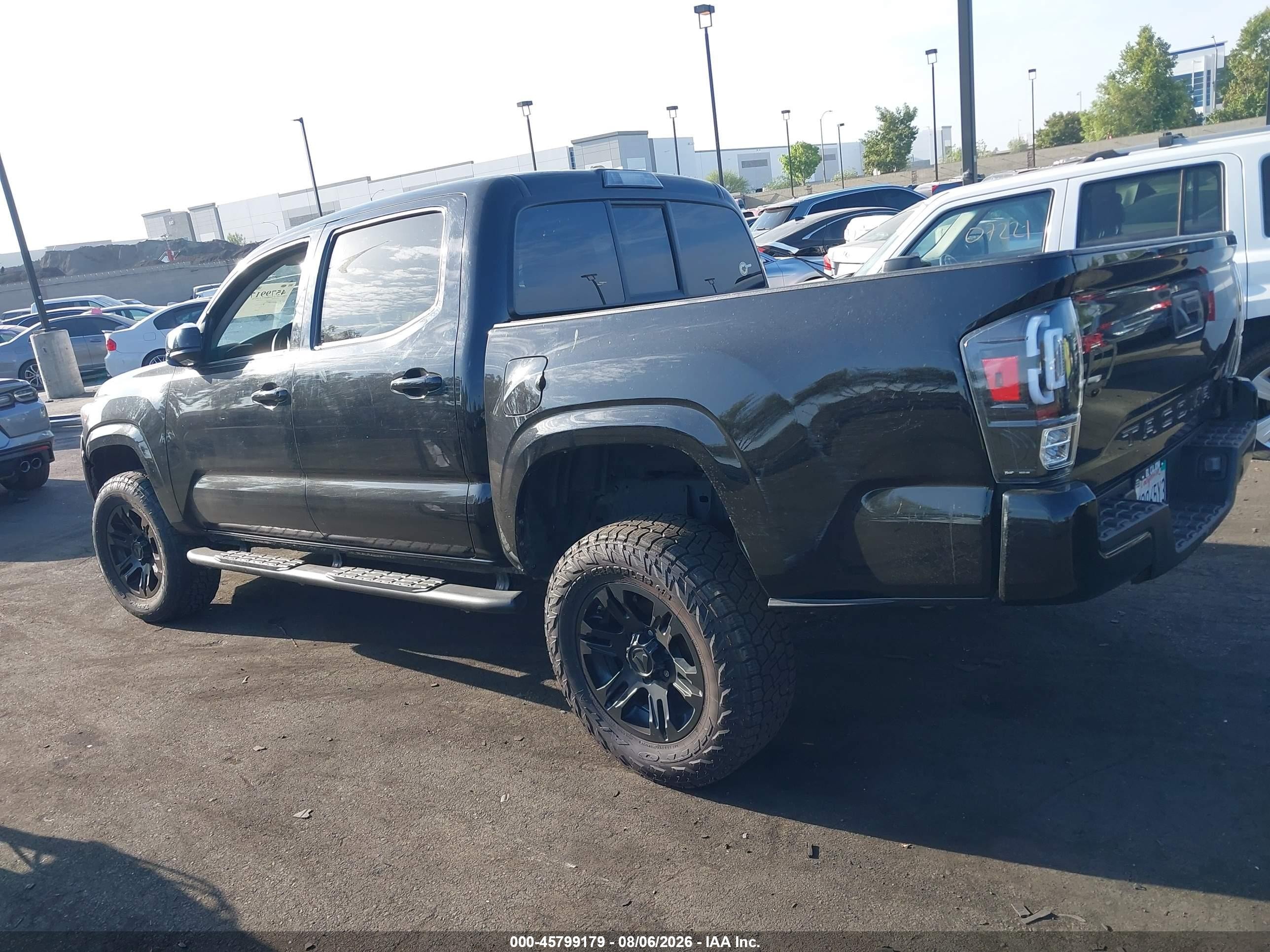 2021 Toyota Tacoma Sr Черный vin: 3TYAX5GN6MT013745