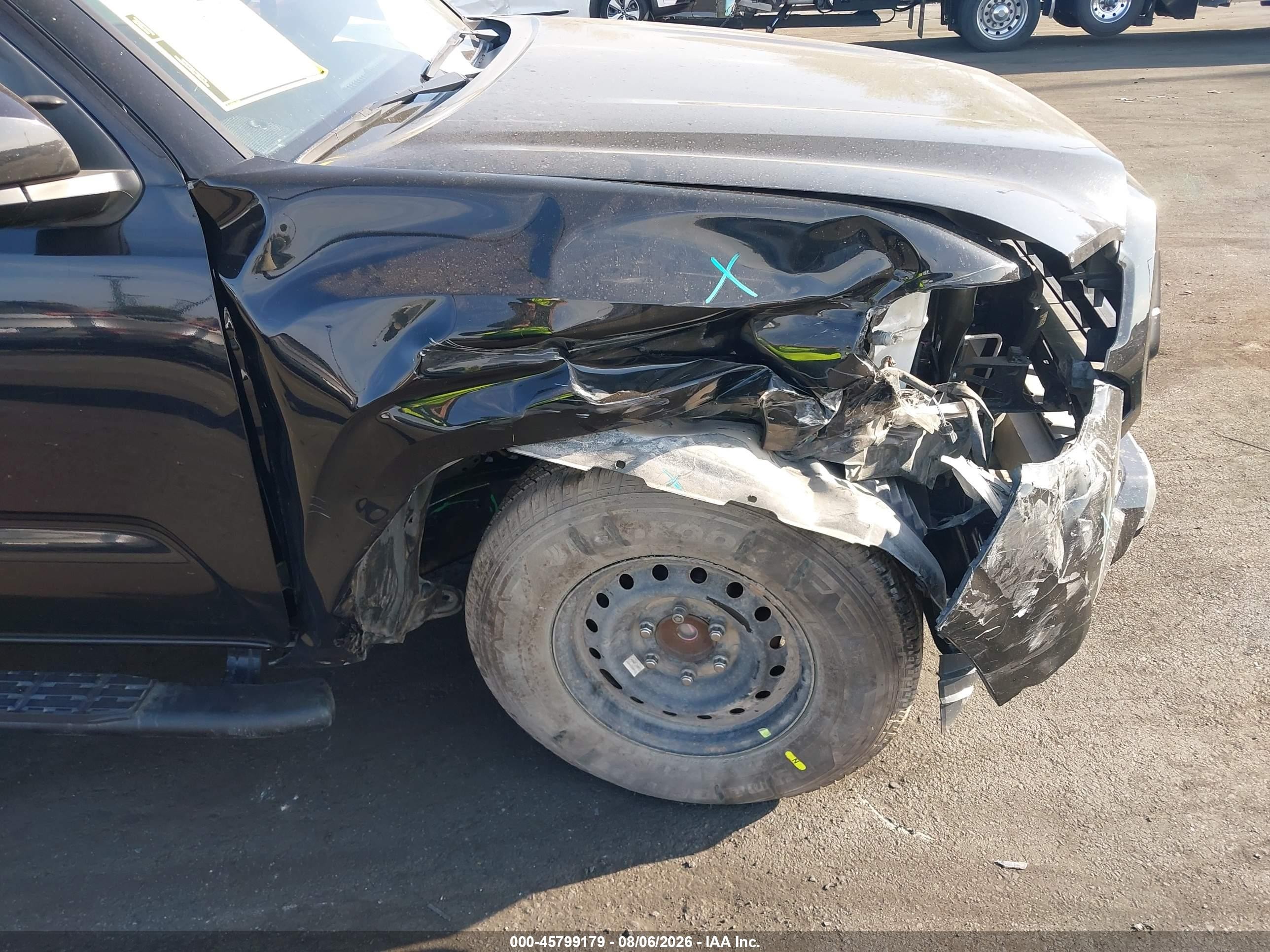 2021 Toyota Tacoma Sr Черный vin: 3TYAX5GN6MT013745