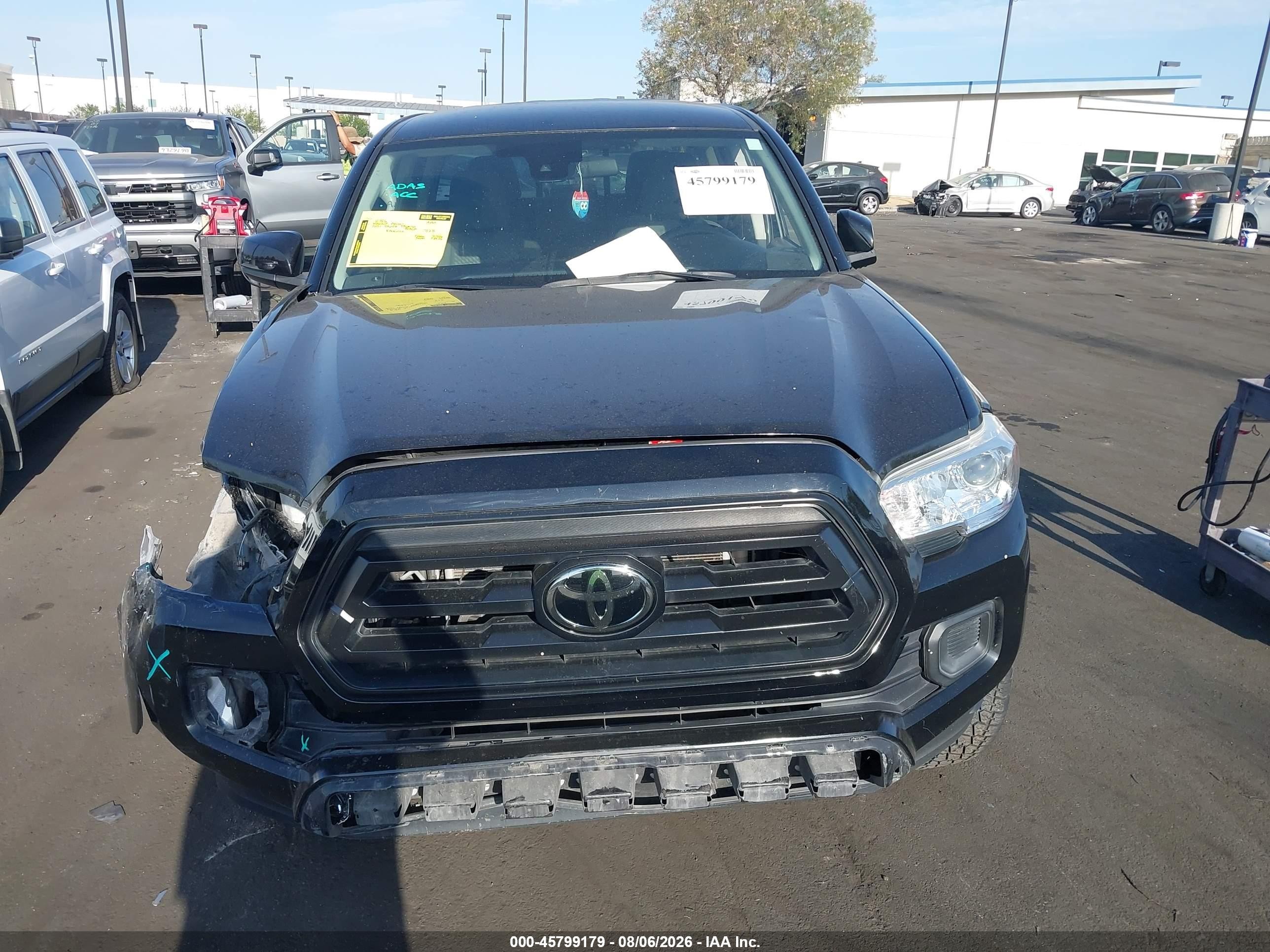 2021 Toyota Tacoma Sr Черный vin: 3TYAX5GN6MT013745