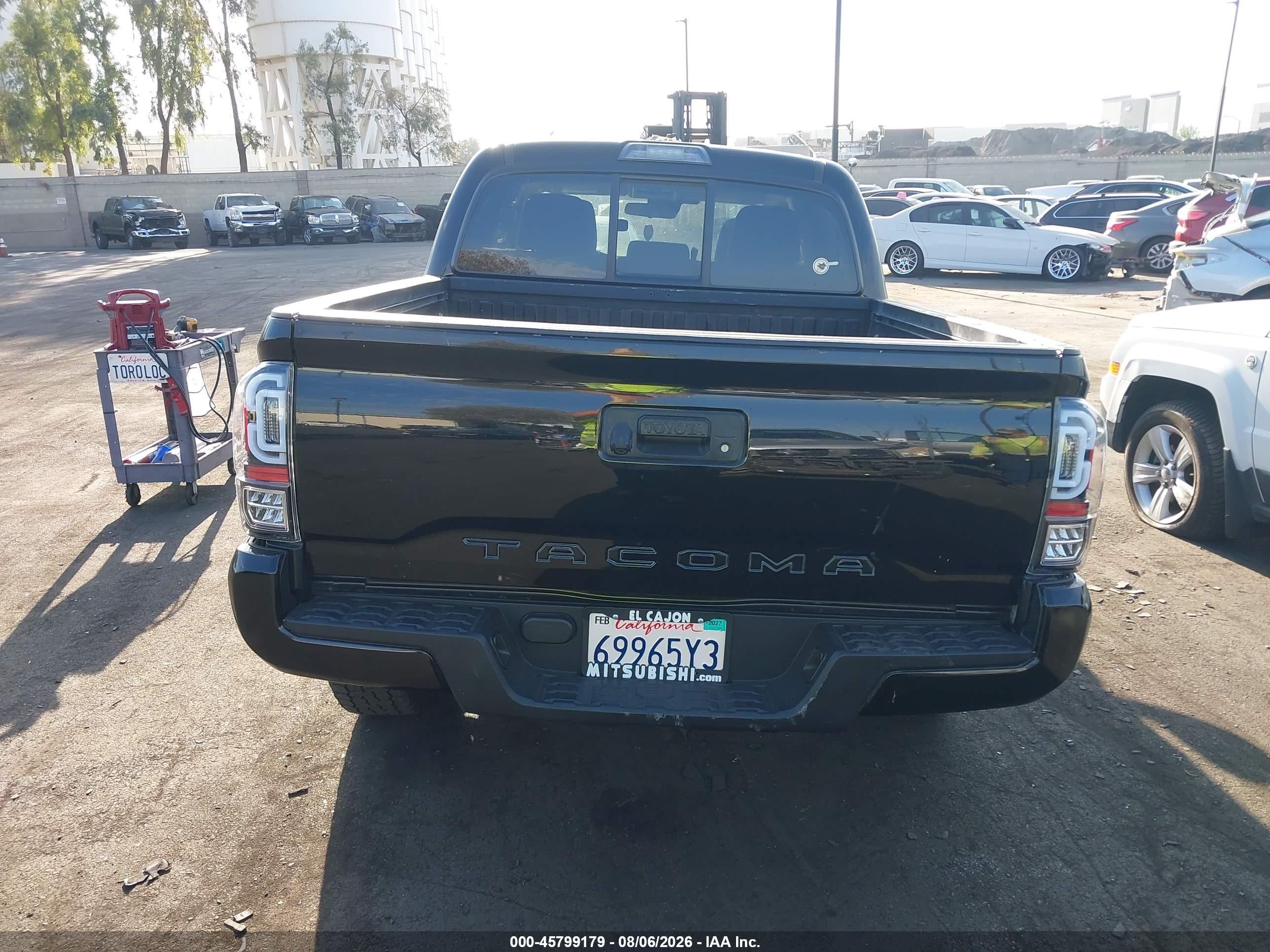 2021 Toyota Tacoma Sr Черный vin: 3TYAX5GN6MT013745
