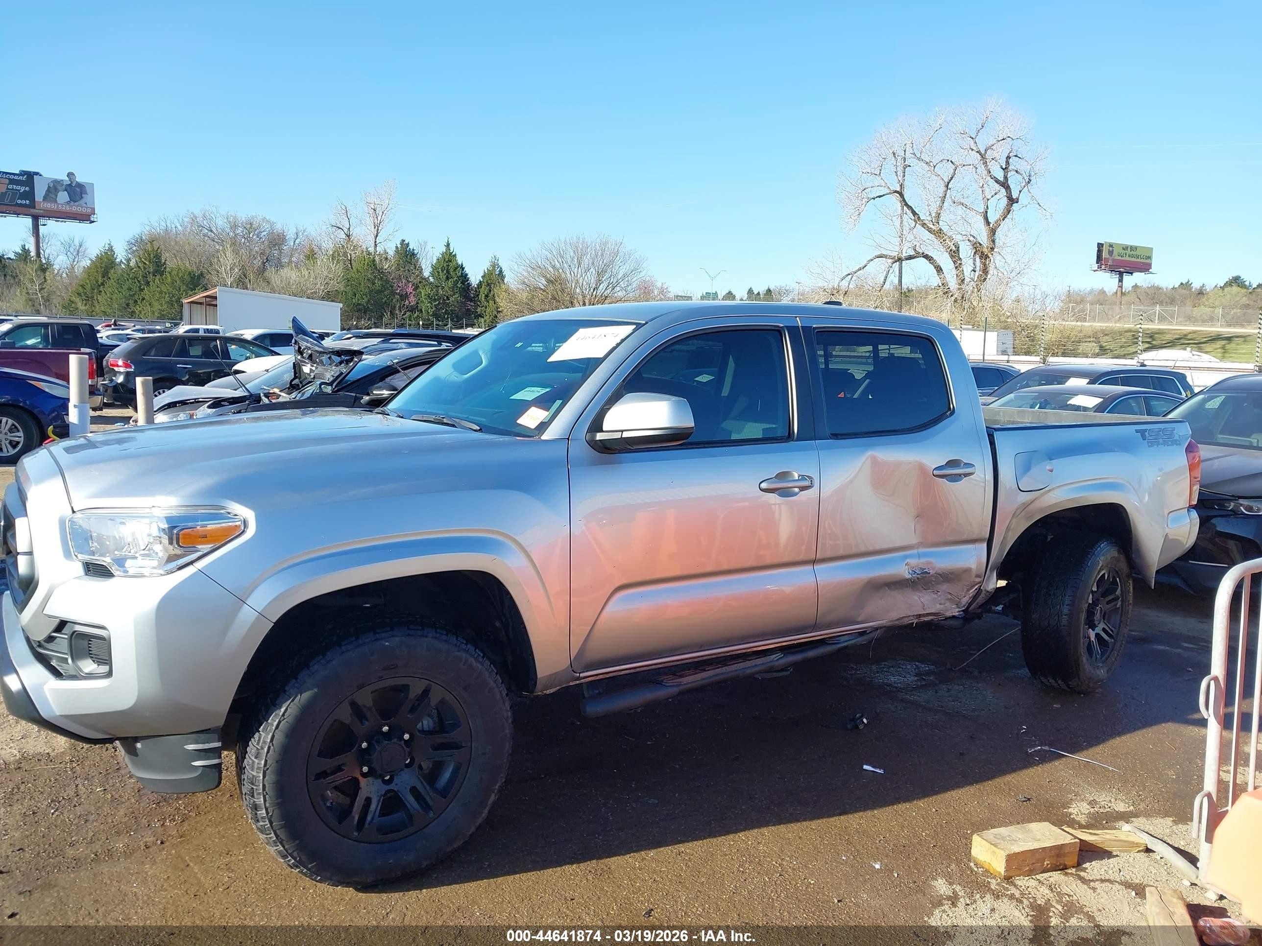 2022 Toyota Tacoma Sr Серый vin: 3TYAX5GN6NT035536