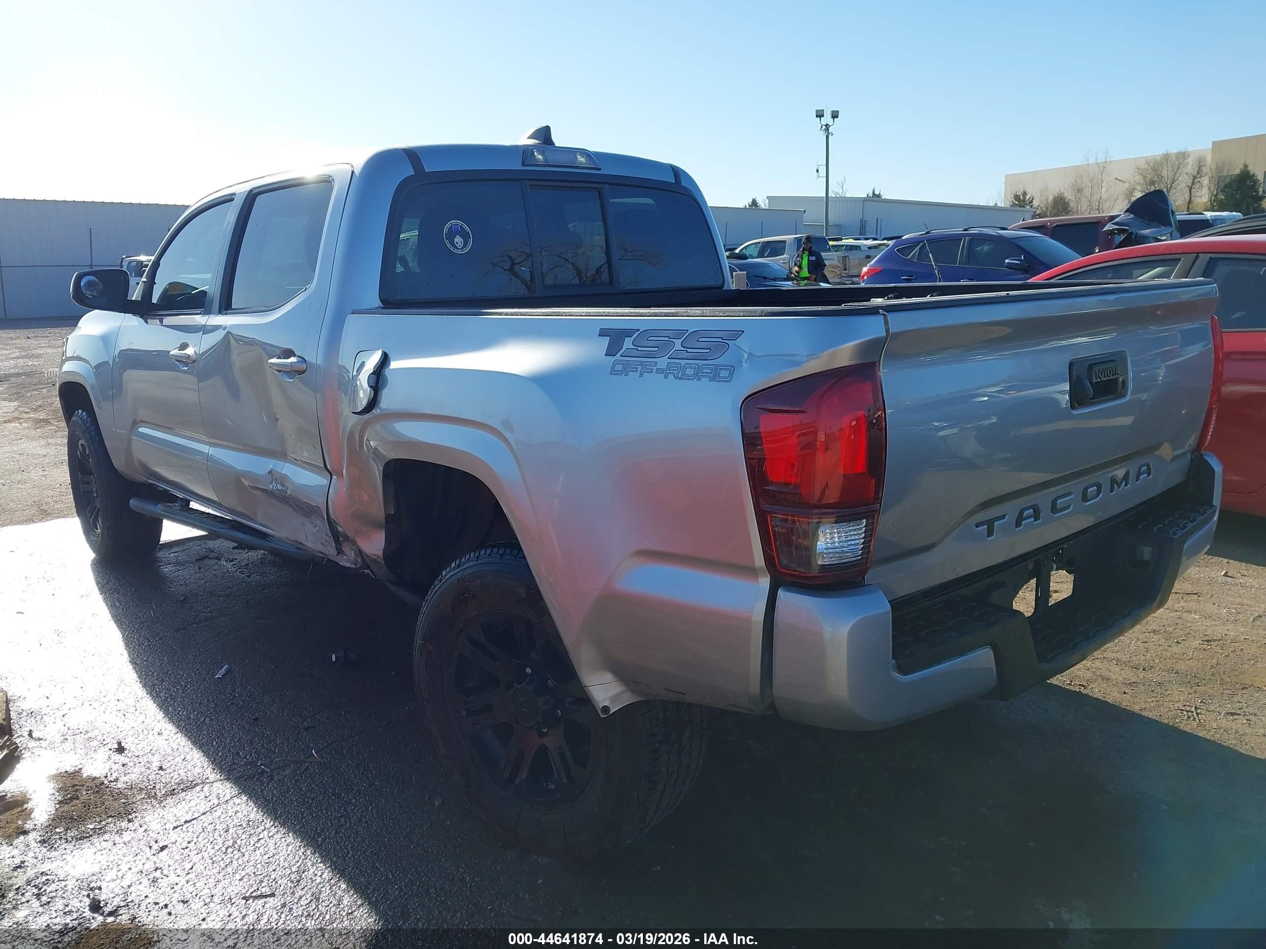 2022 Toyota Tacoma Sr Серый vin: 3TYAX5GN6NT035536