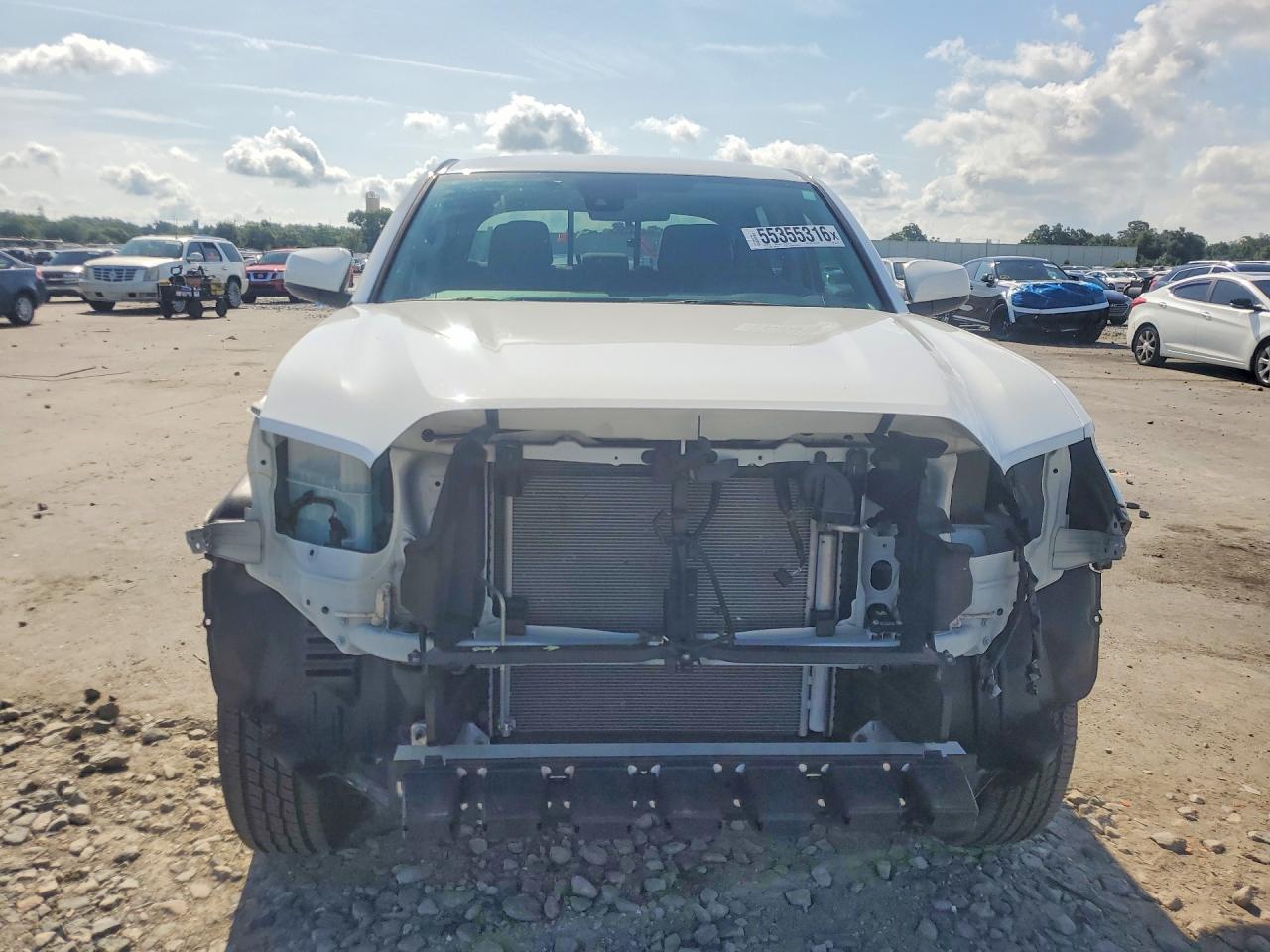 2022 Toyota Tacoma Sr Белый vin: 3TYAX5GN6NT065040