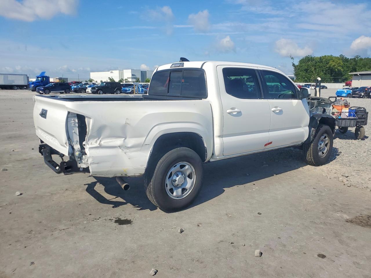 2022 Toyota Tacoma Sr Белый vin: 3TYAX5GN6NT065040