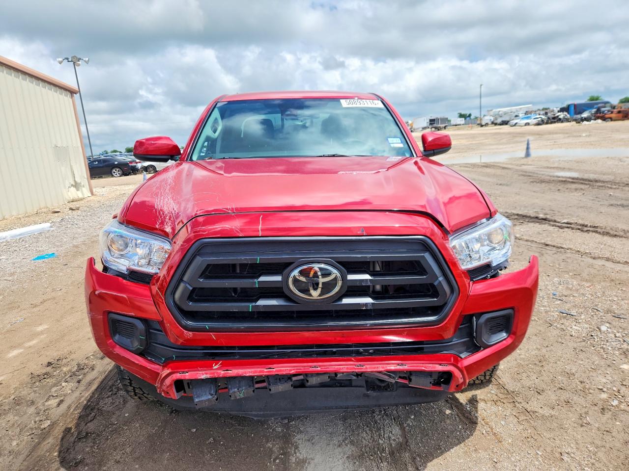 2022 Toyota Tacoma Sr Красный vin: 3TYAX5GN8NT047221