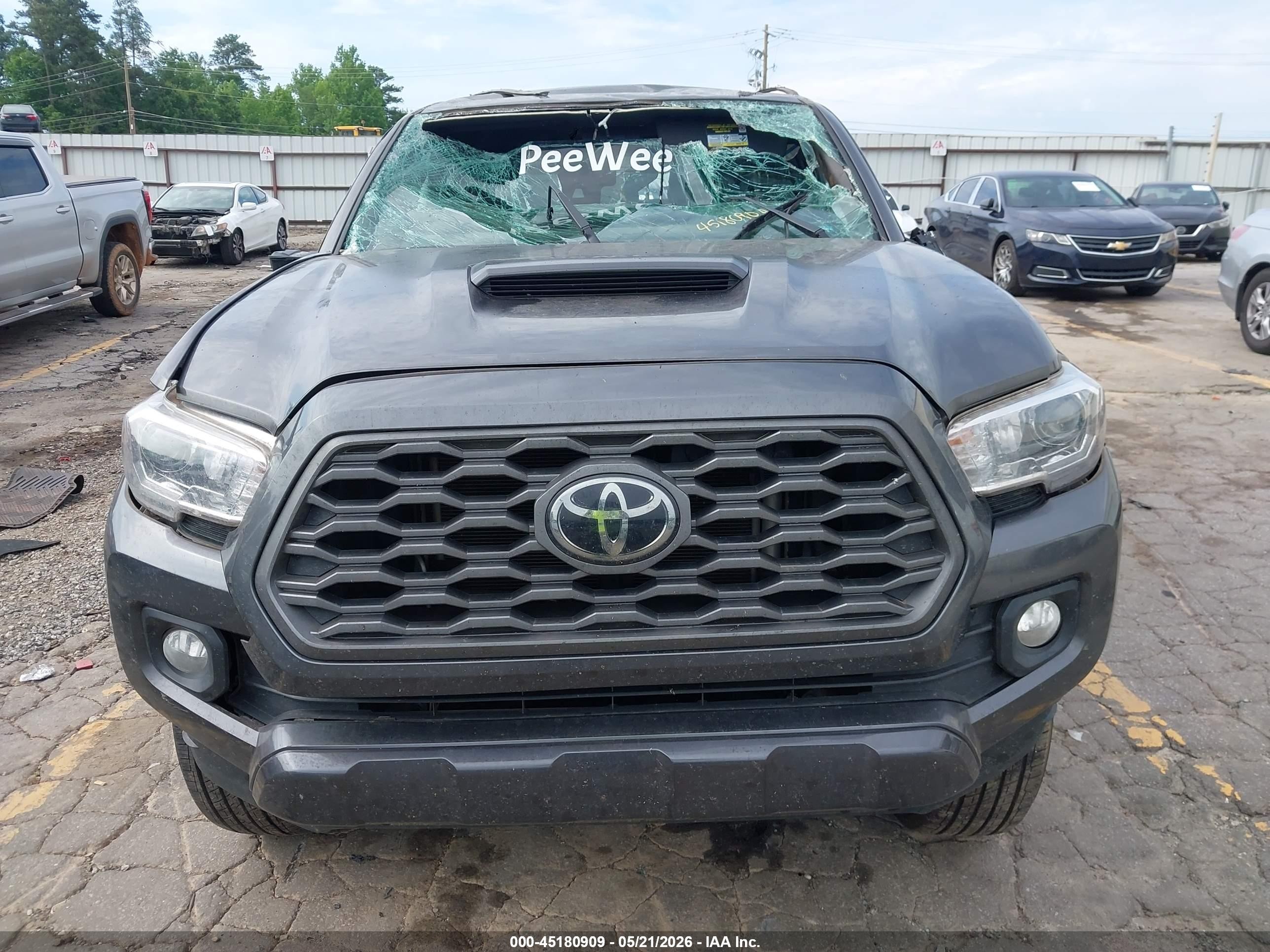 2022 Toyota Tacoma Trd Sport Gray vin: 3TYAZ5CN3NT016720