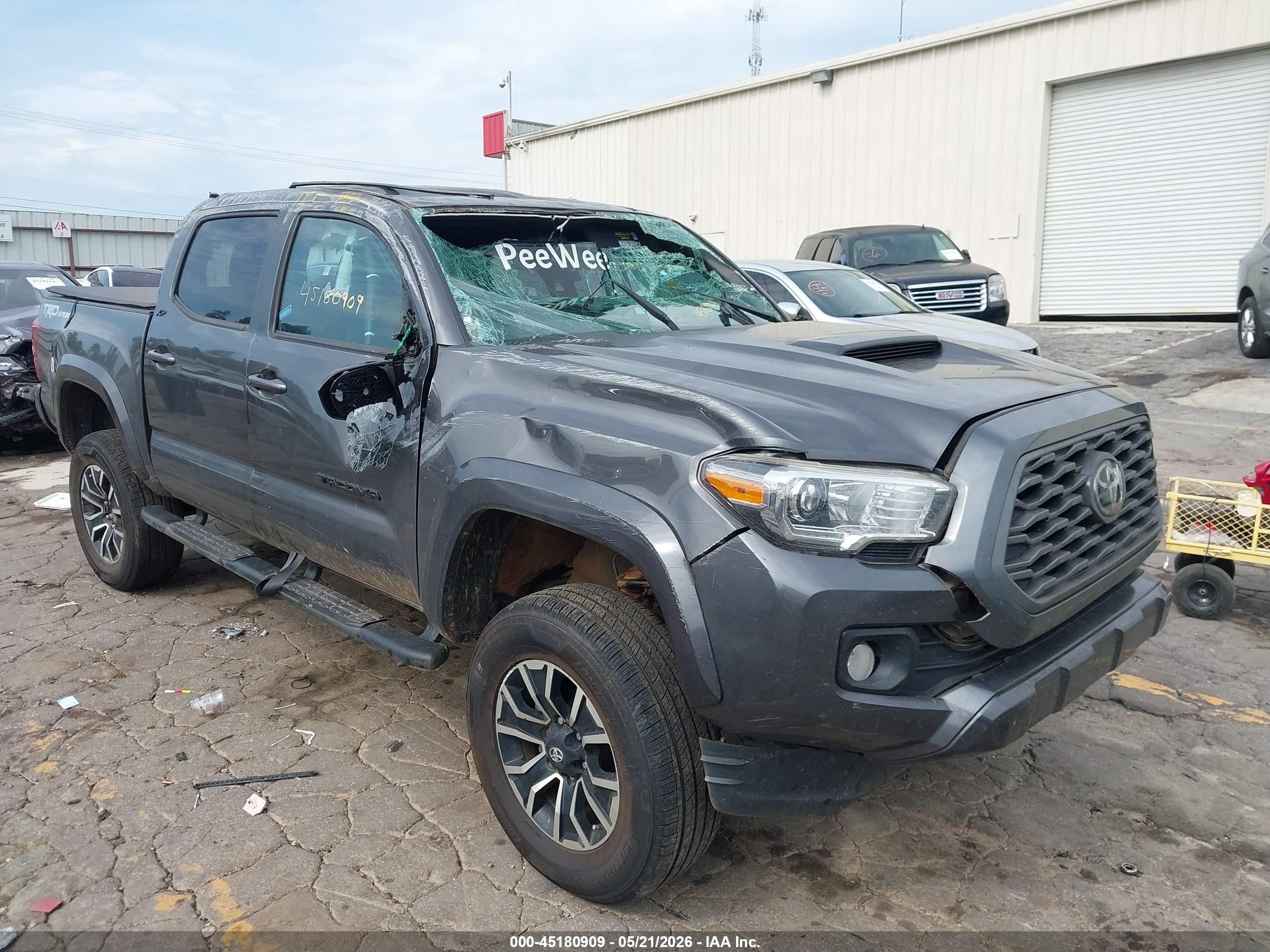 2022 Toyota Tacoma Trd Sport Gray vin: 3TYAZ5CN3NT016720