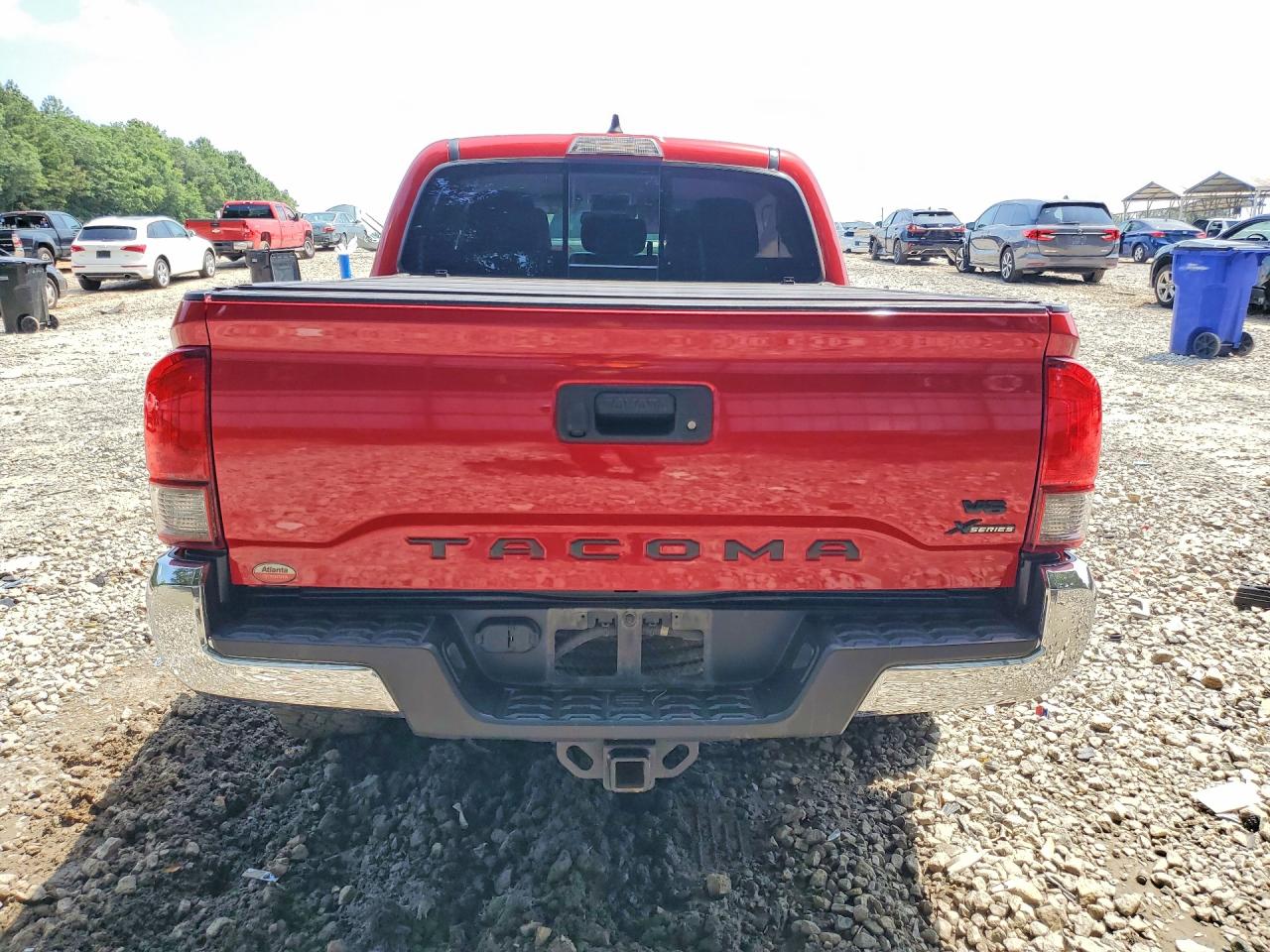 2021 Toyota Tacoma Sr5 V6 Red vin: 3TYAZ5CN7MT012295