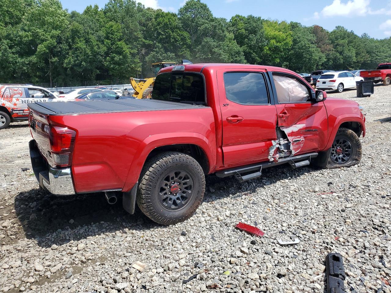 2021 Toyota Tacoma Sr5 V6 Red vin: 3TYAZ5CN7MT012295