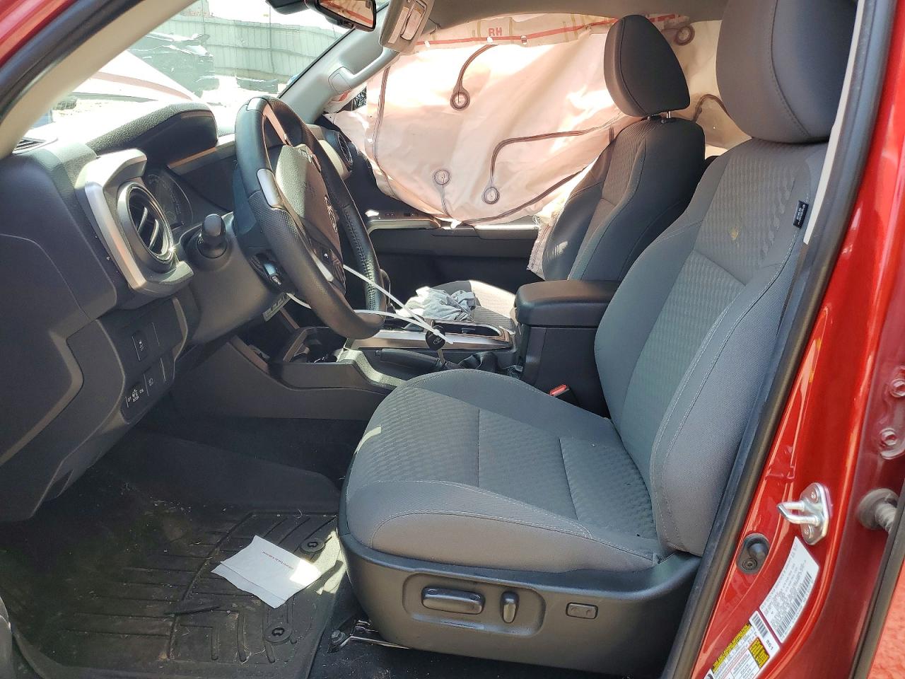 2021 Toyota Tacoma Sr5 V6 Red vin: 3TYAZ5CN7MT012295
